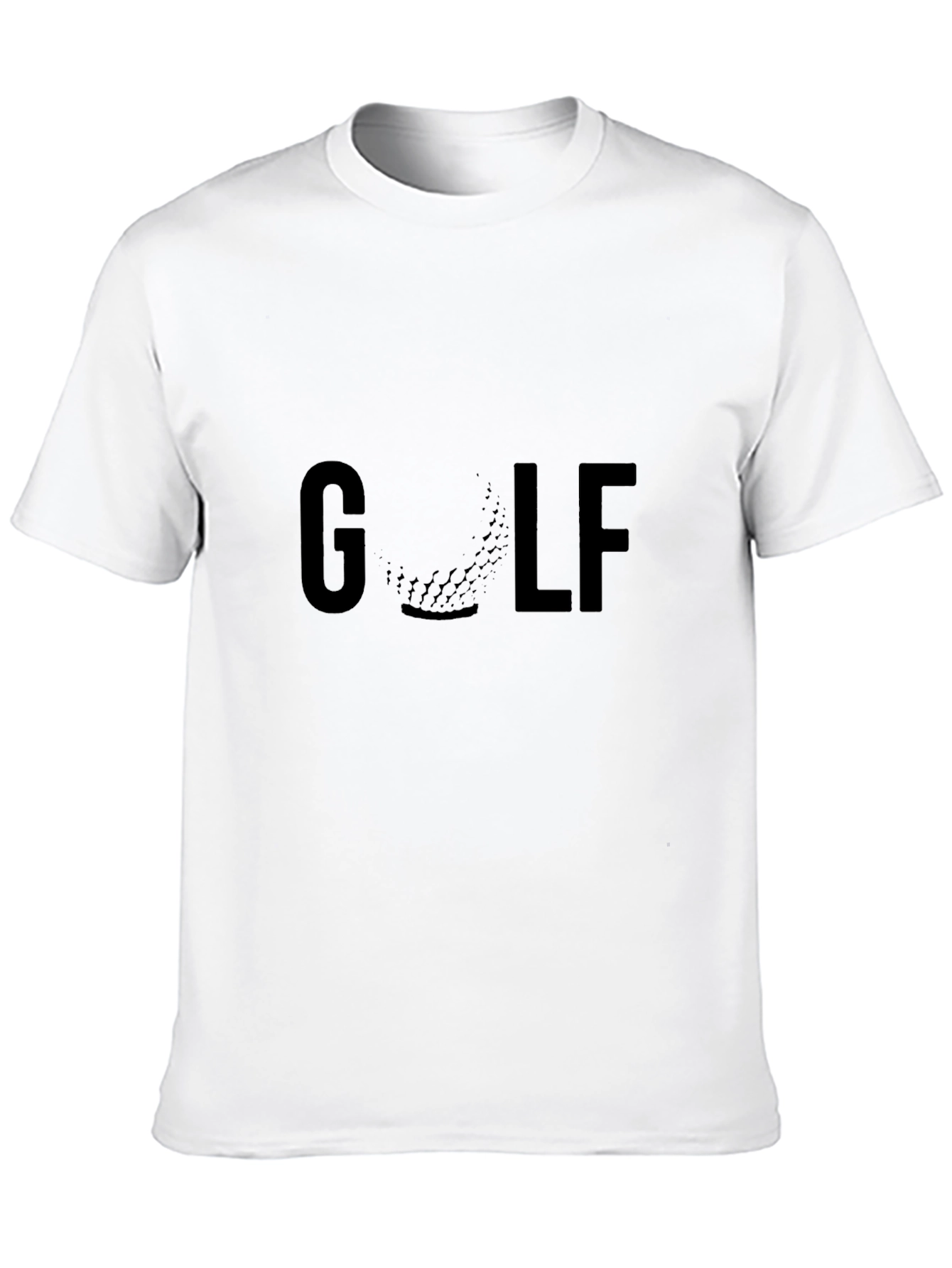 Golf Graphic Tee - Black Crew Neck