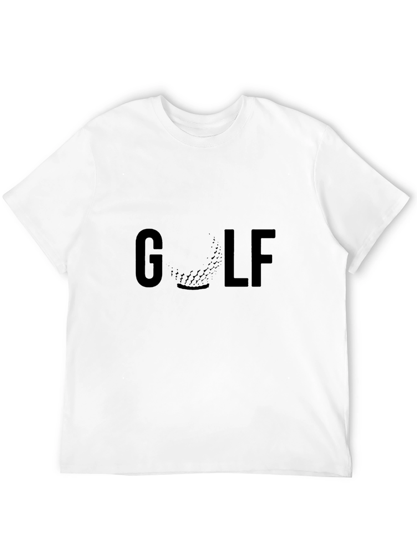Golf Graphic Tee - Black Crew Neck