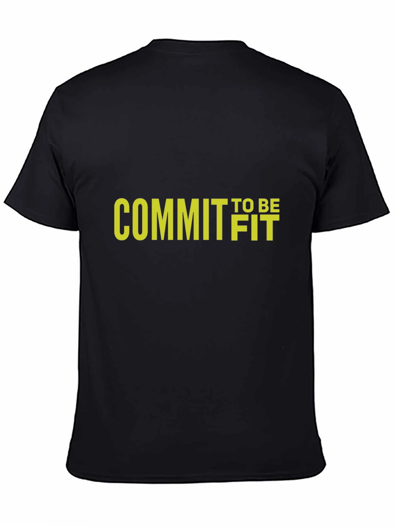 Commit to Be Fit Black Graphic Tee