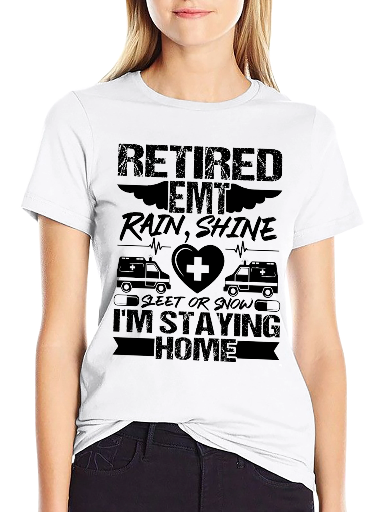 Retired EMT T-Shirt - Rain or Shine