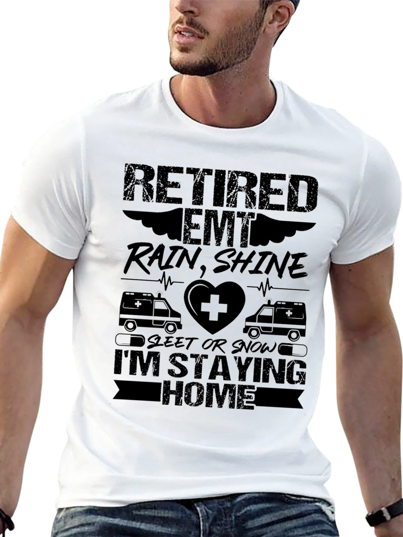 Retired EMT T-Shirt - Rain or Shine