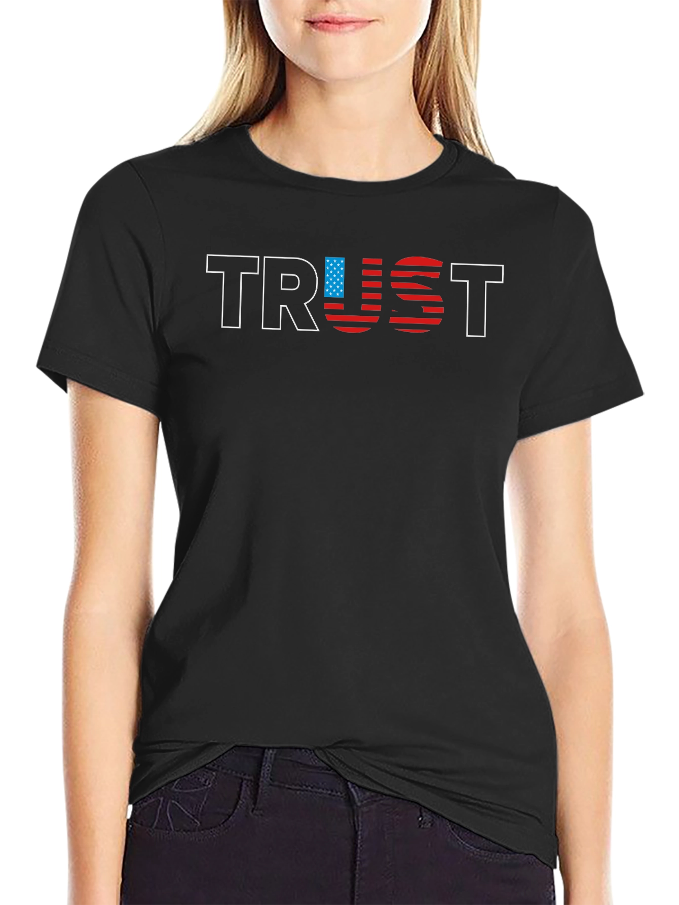 TRUST USA Flag Graphic Tee