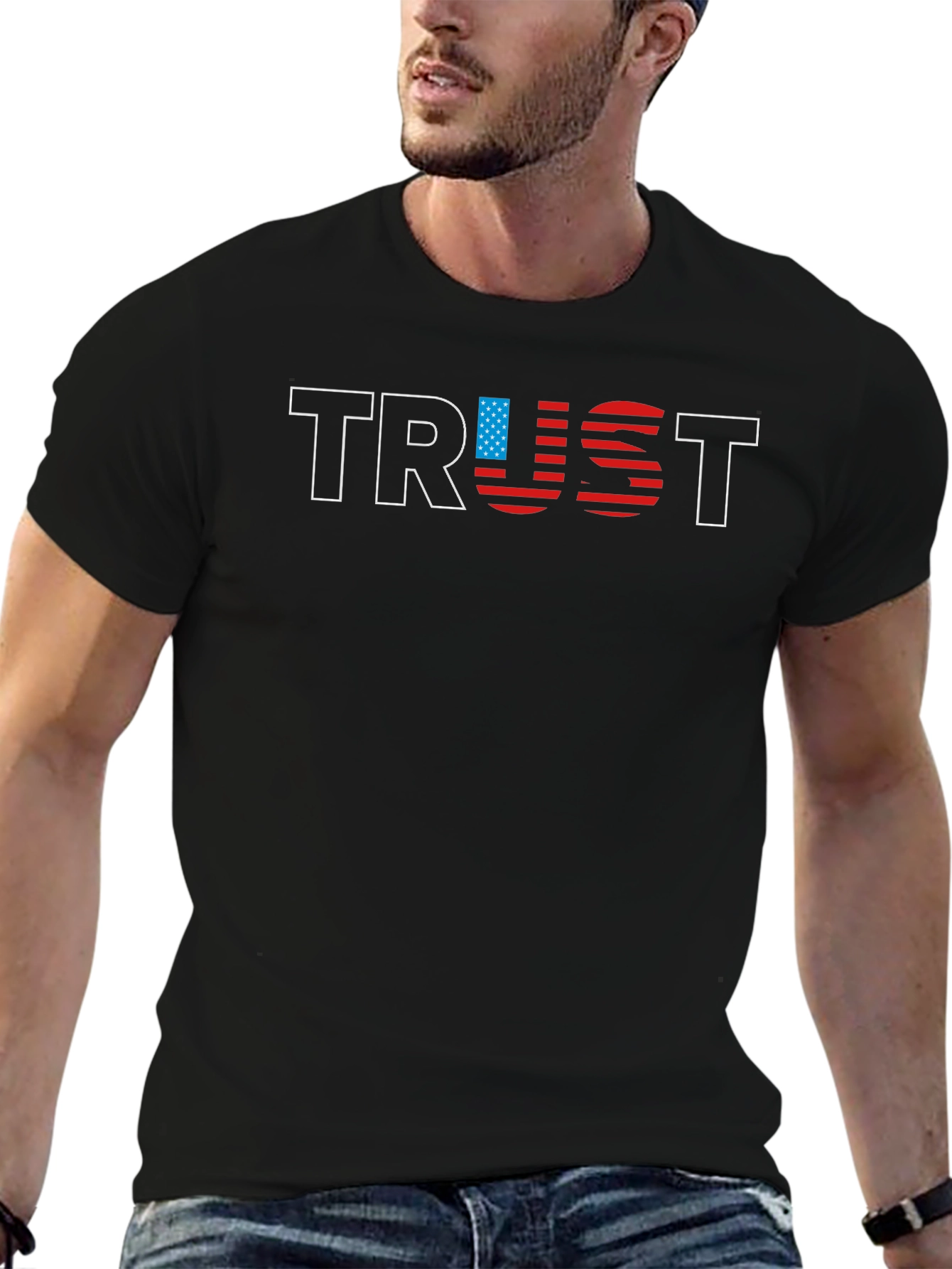 TRUST USA Flag Graphic Tee