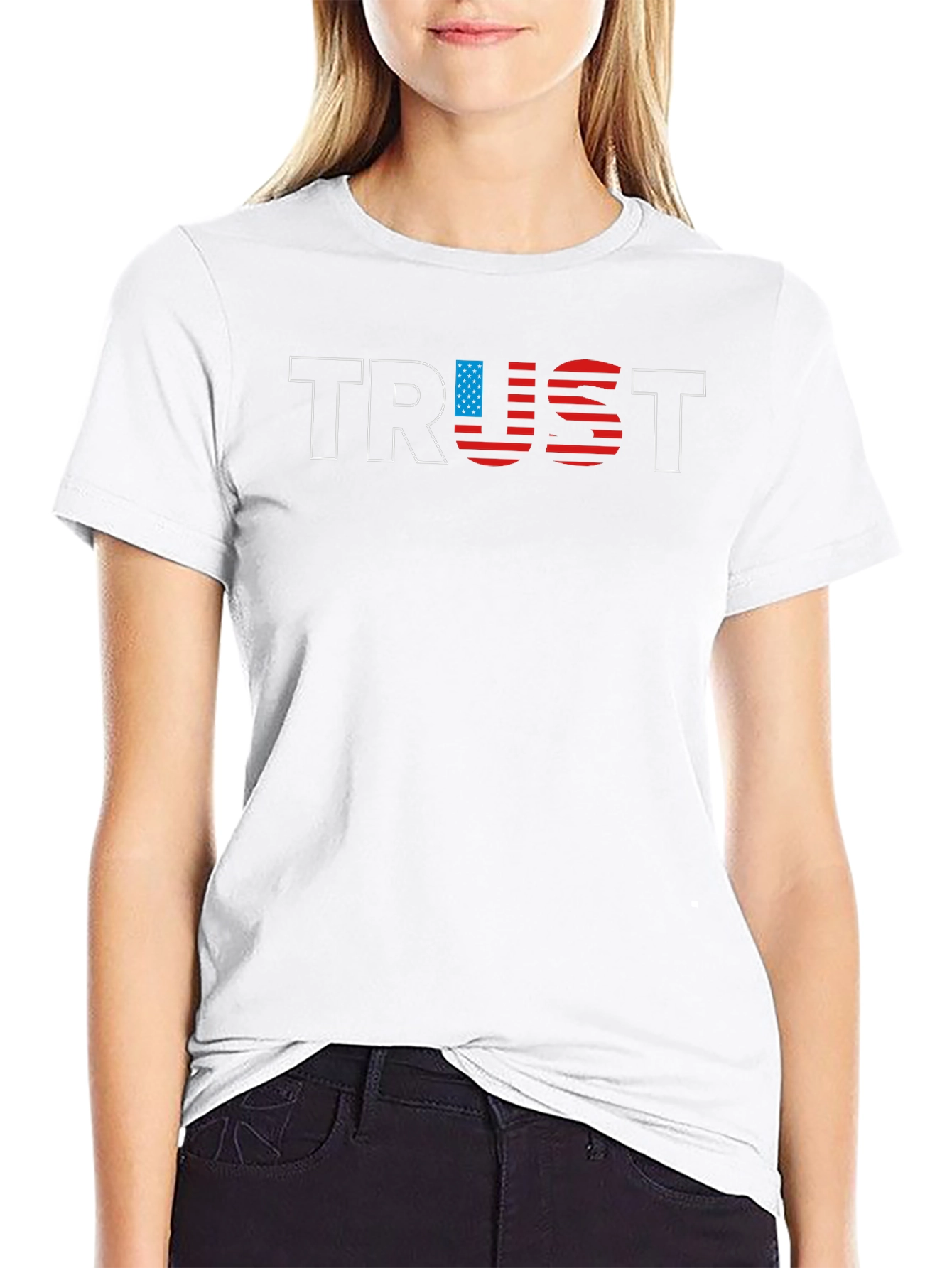 TRUST USA Flag Graphic Tee