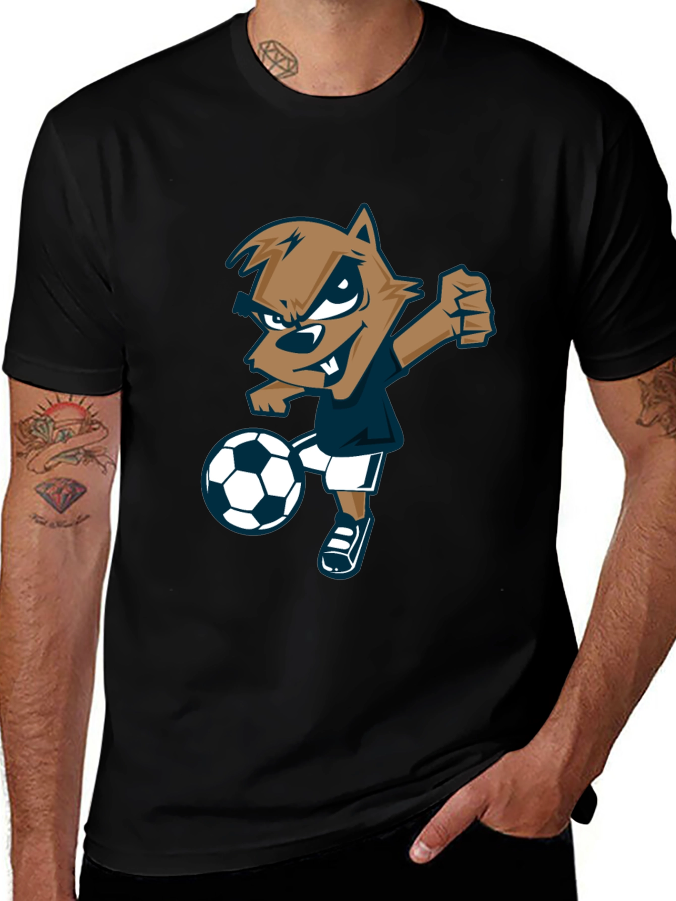 Cartoon Soccer T-Shirt