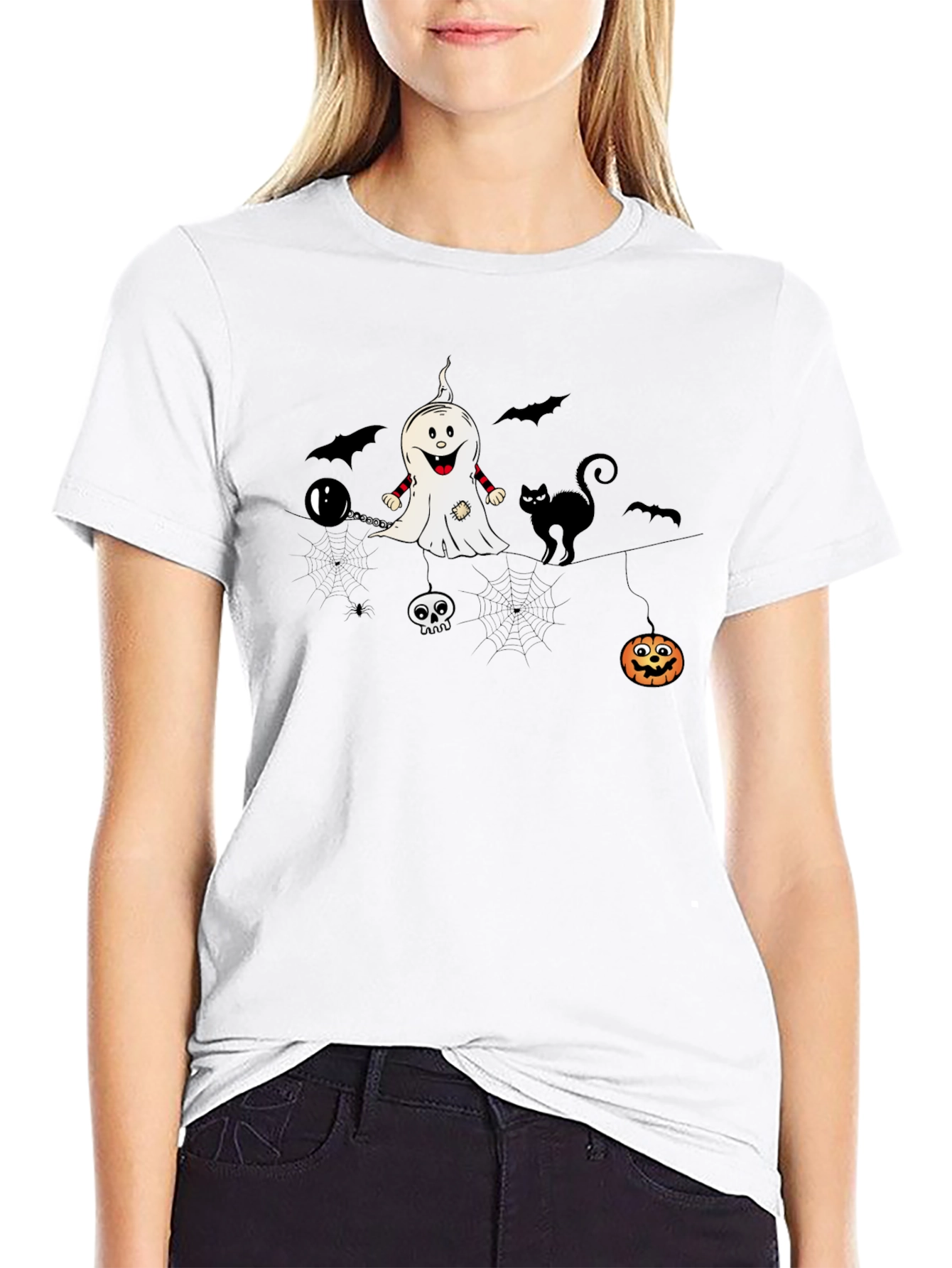 Halloween Graphic Print T-Shirt