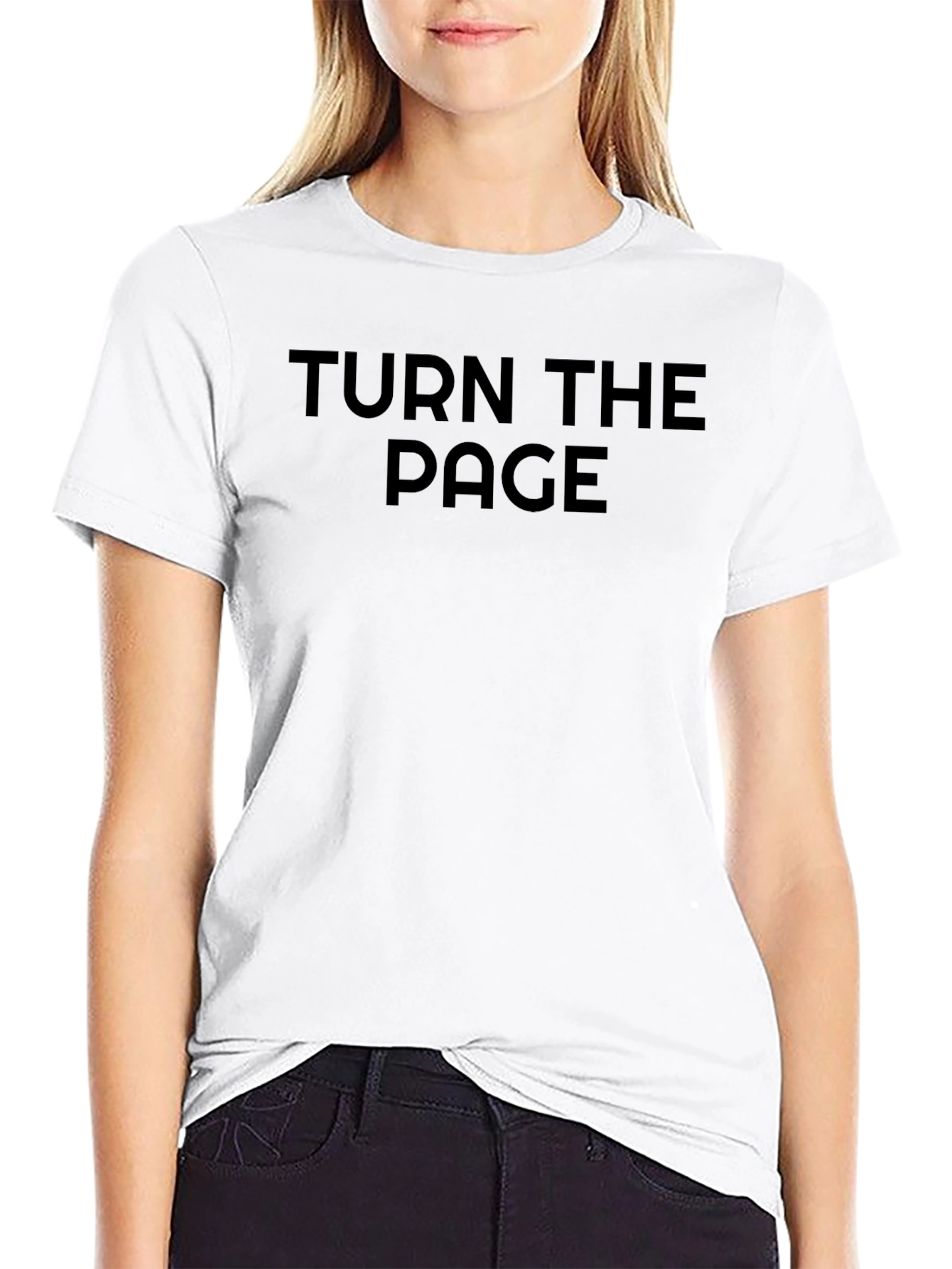 Turn the Page Graphic T-Shirt - Black