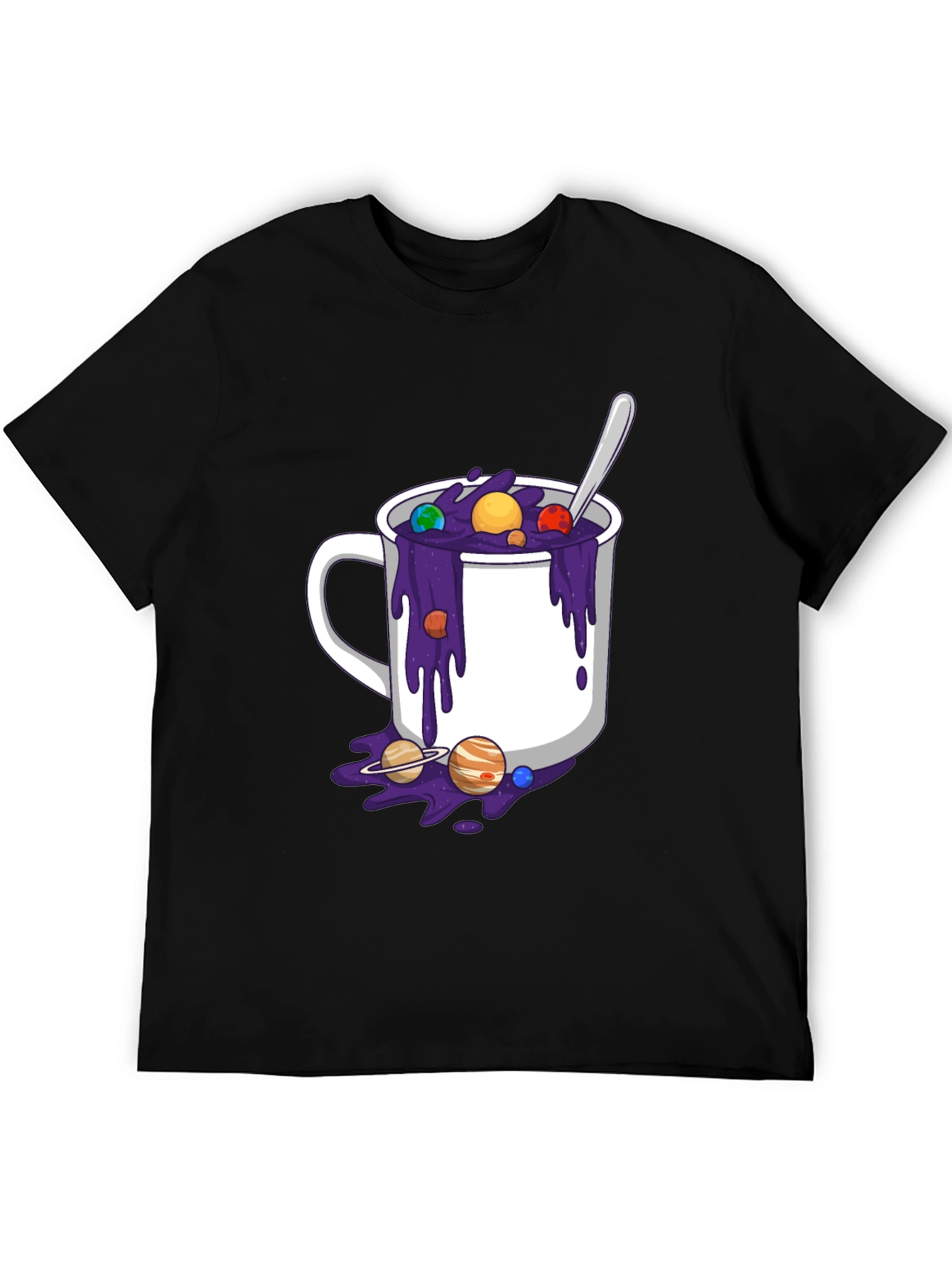 Cosmic Coffee T-Shirt - Planetary Brew Design