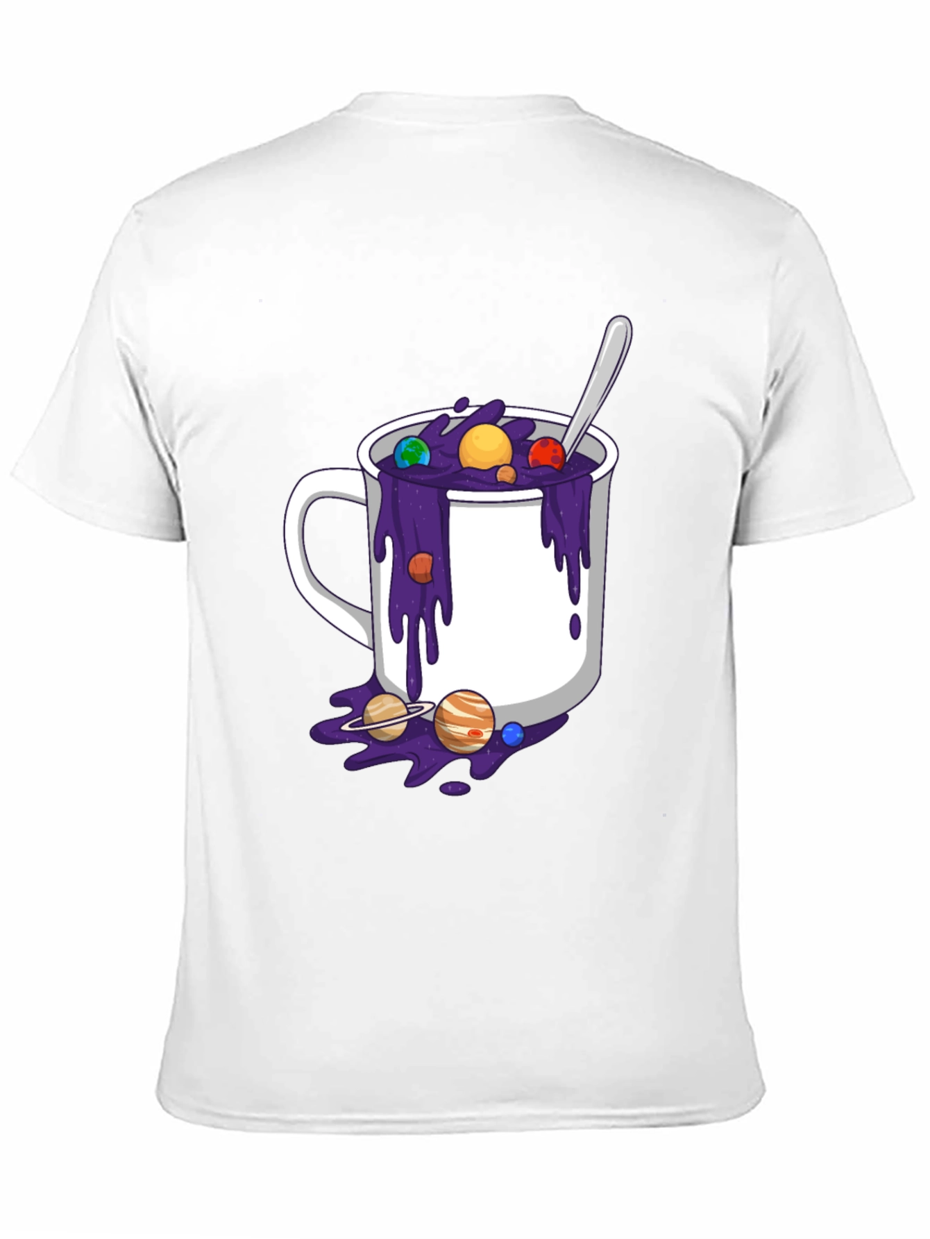 Cosmic Coffee T-Shirt - Planetary Brew Design