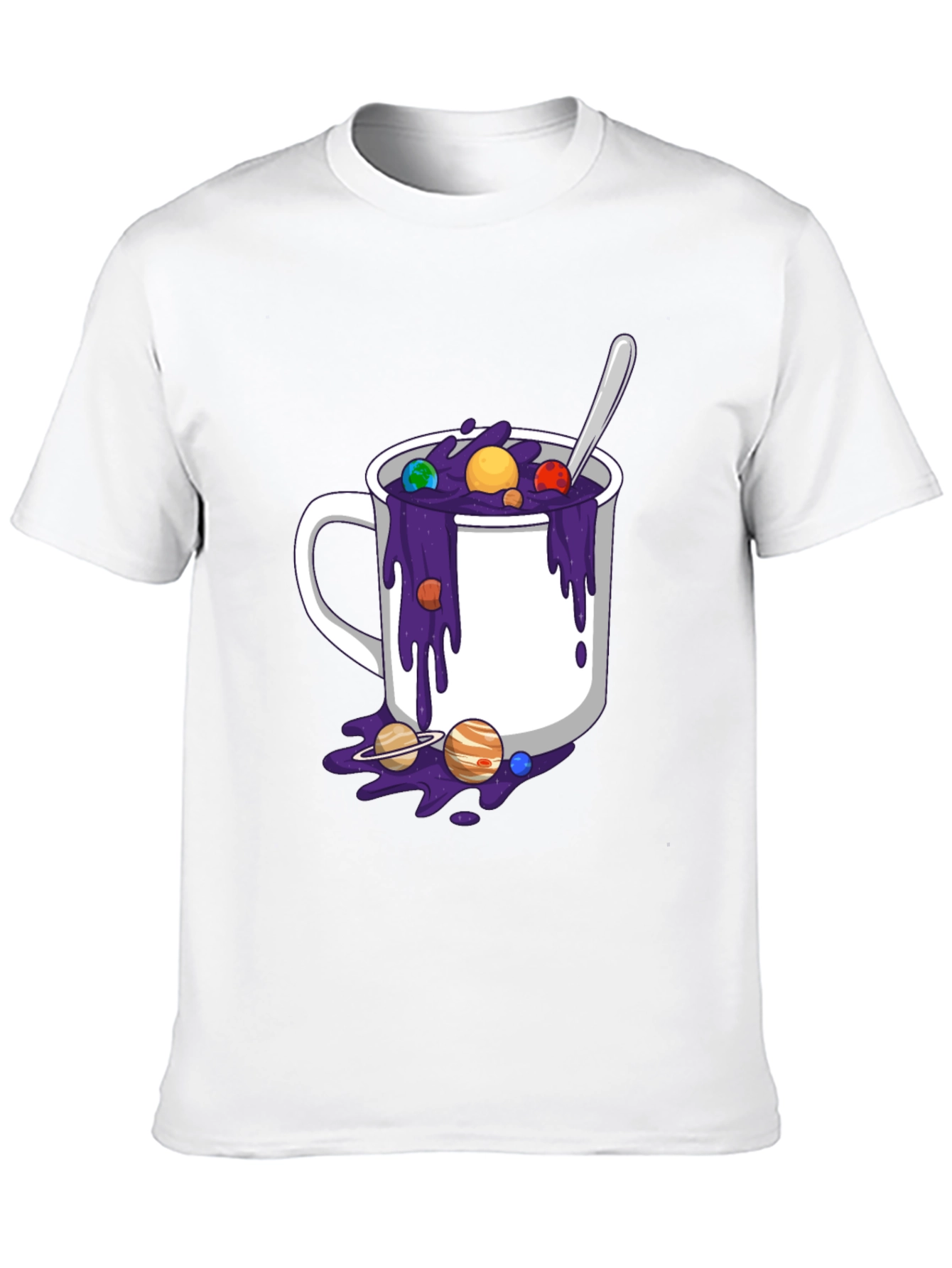 Cosmic Coffee T-Shirt - Planetary Brew Design