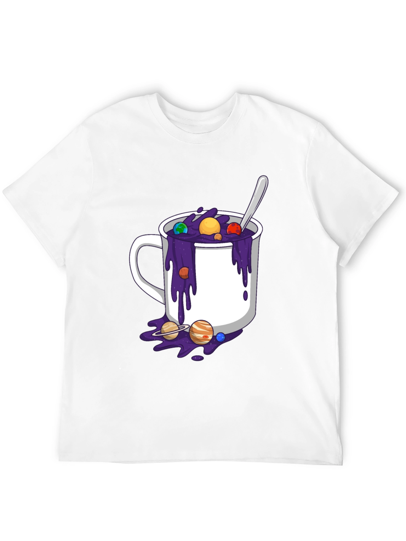Cosmic Coffee T-Shirt - Planetary Brew Design