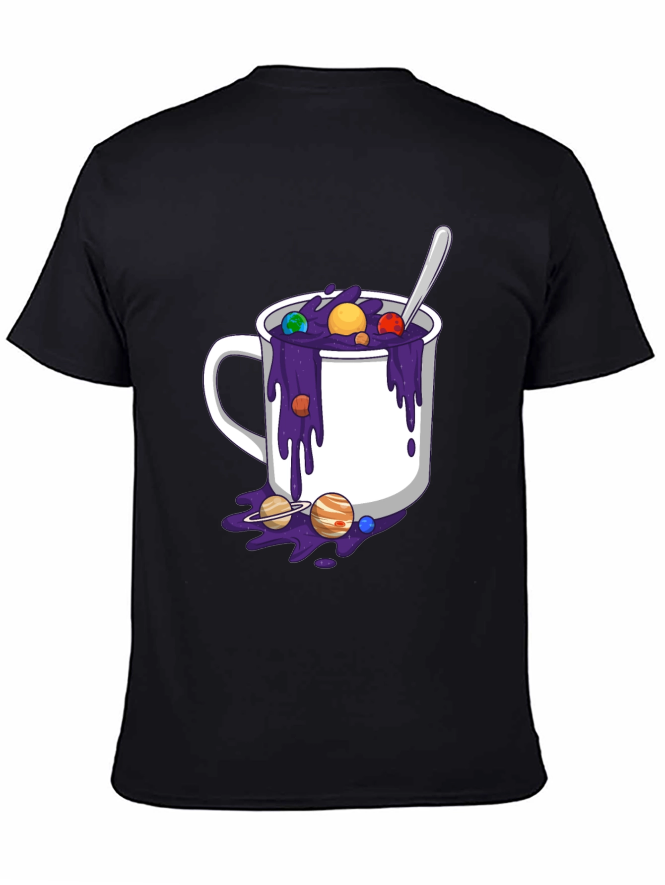 Cosmic Coffee T-Shirt - Planetary Brew Design