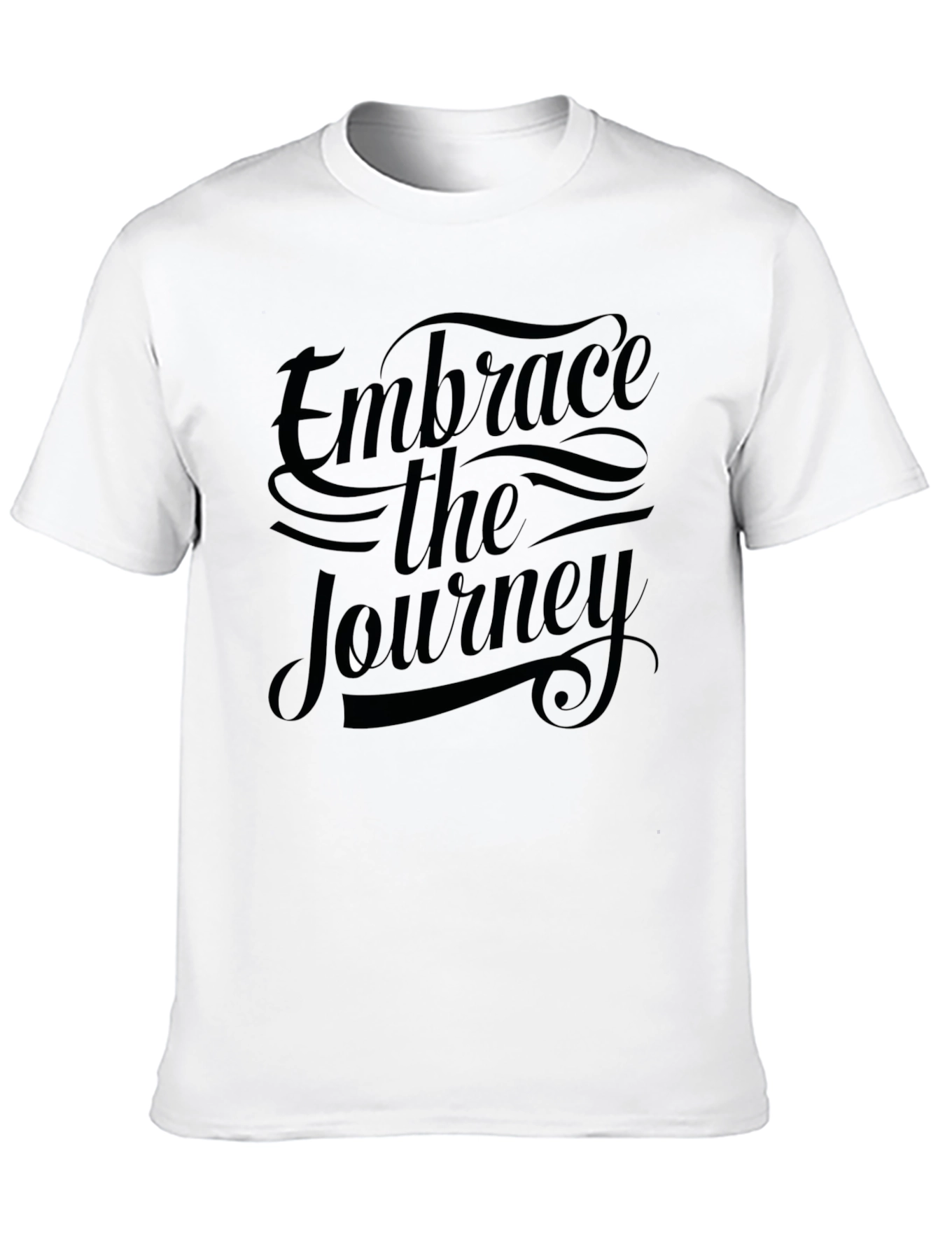 Embrace the Journey Black Graphic Tee