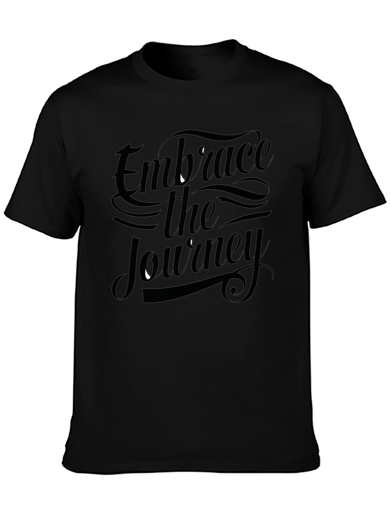 Embrace the Journey Black Graphic Tee