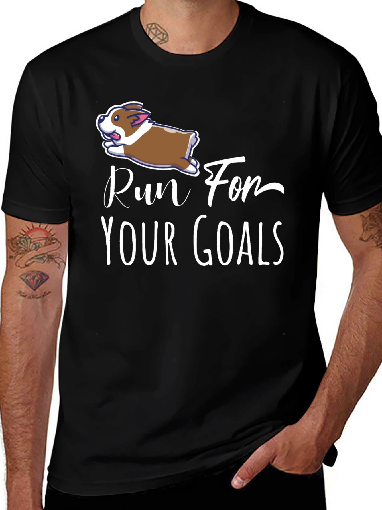 Run For Your Goals Graphic T-Shirt