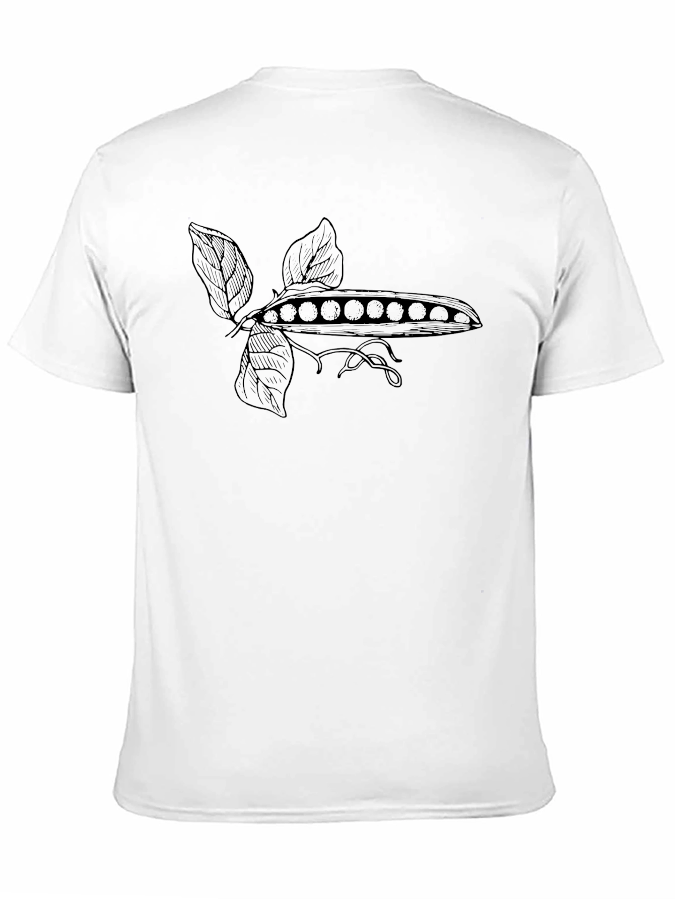 Minimalist Black Pea Pod T-Shirt