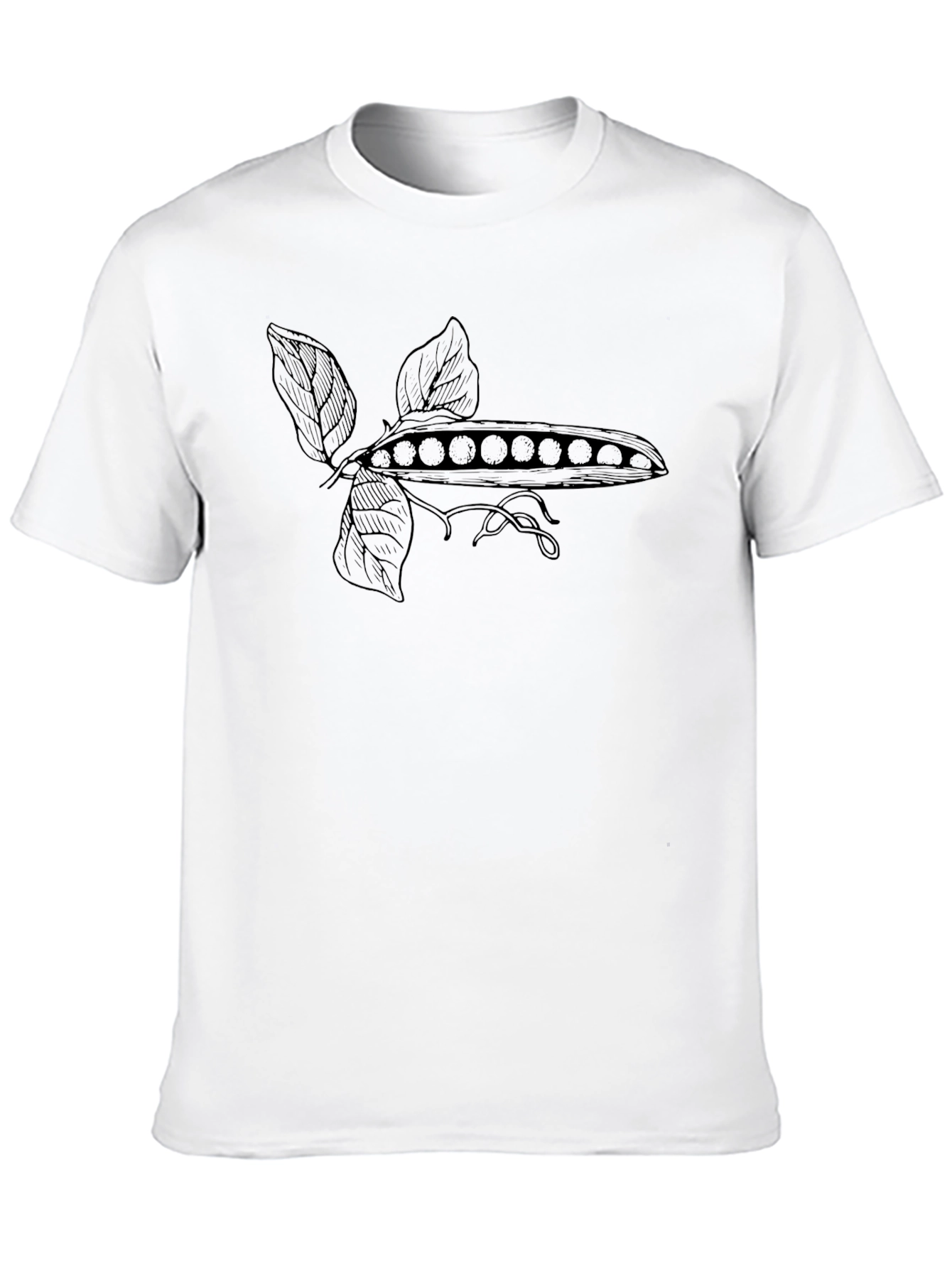 Minimalist Black Pea Pod T-Shirt