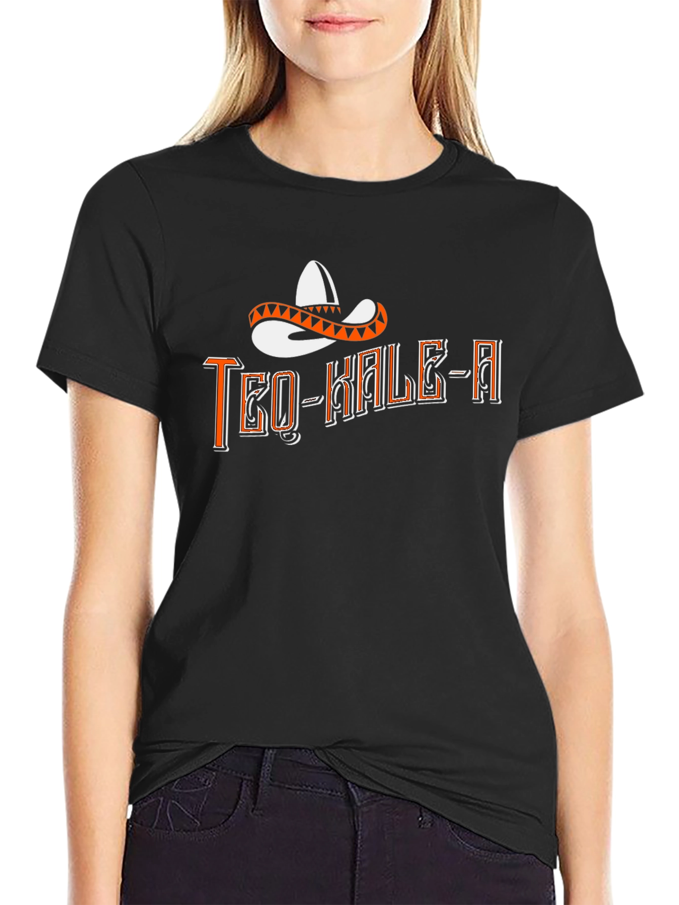 Teo-Kale-A Sombrero Graphic Tee - Black