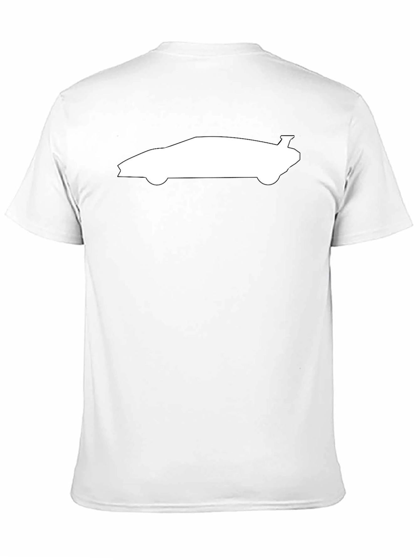 Car Silhouette Graphic Tee - Modern Black T-Shirt