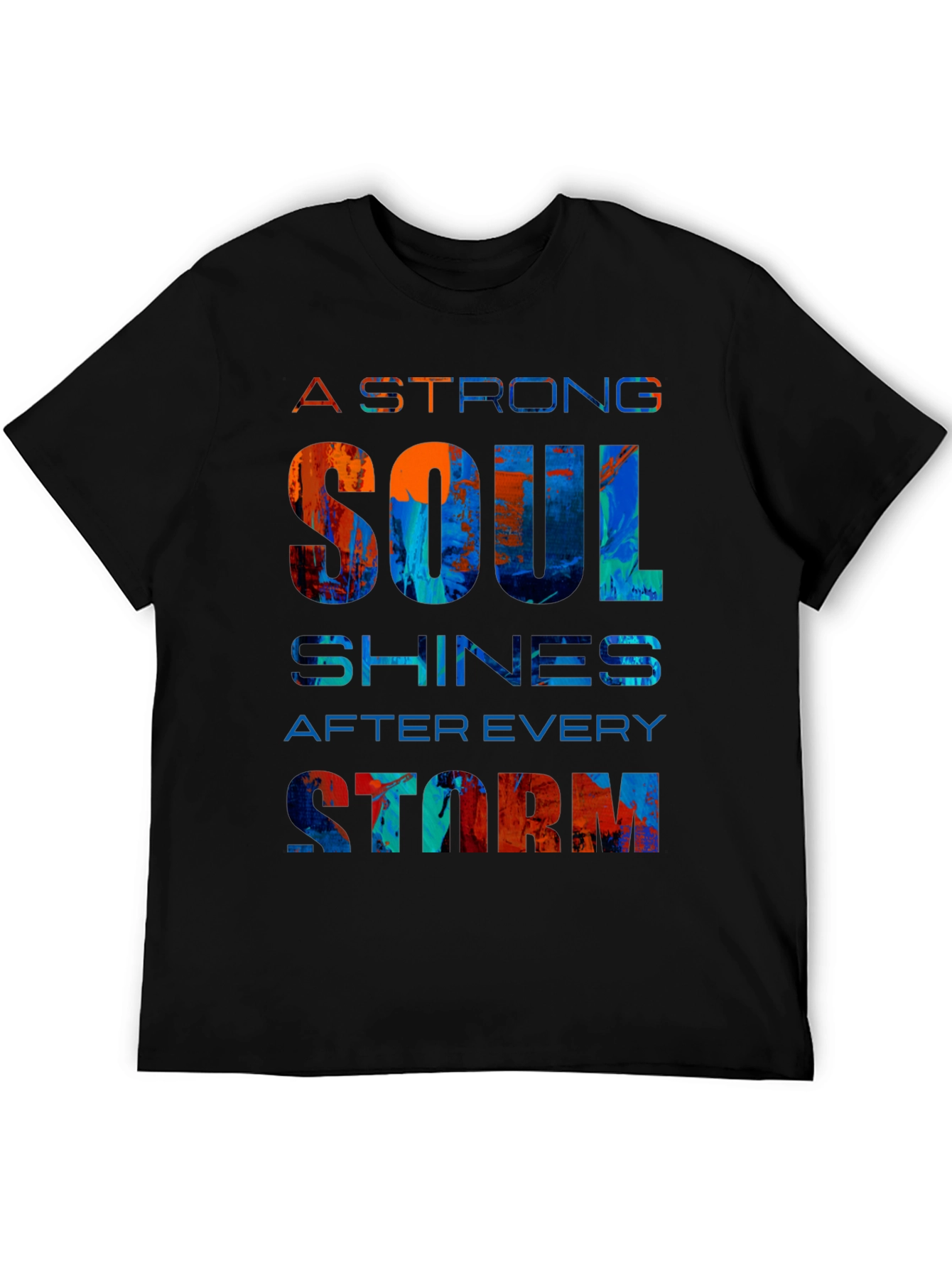 Strong Soul Graphic Tee - Motivational Design