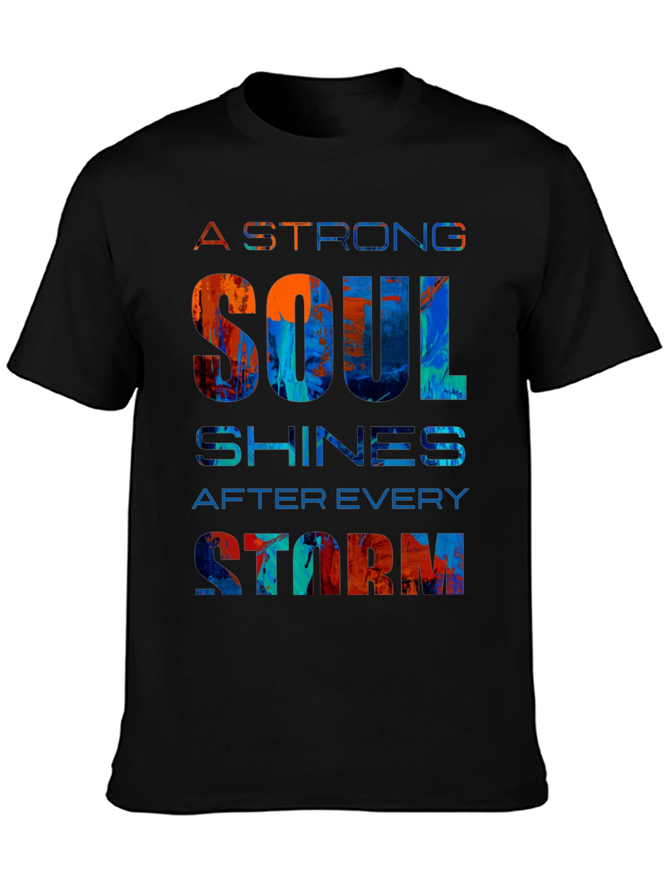 Strong Soul Graphic Tee - Motivational Design