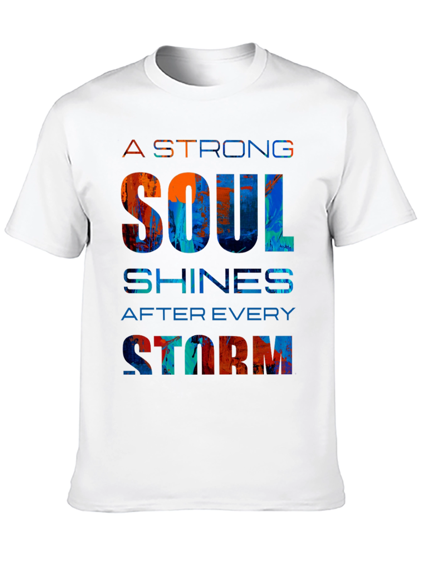Strong Soul Graphic Tee - Motivational Design