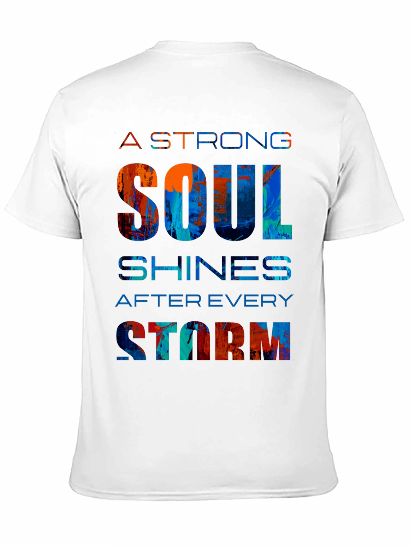 Strong Soul Graphic Tee - Motivational Design