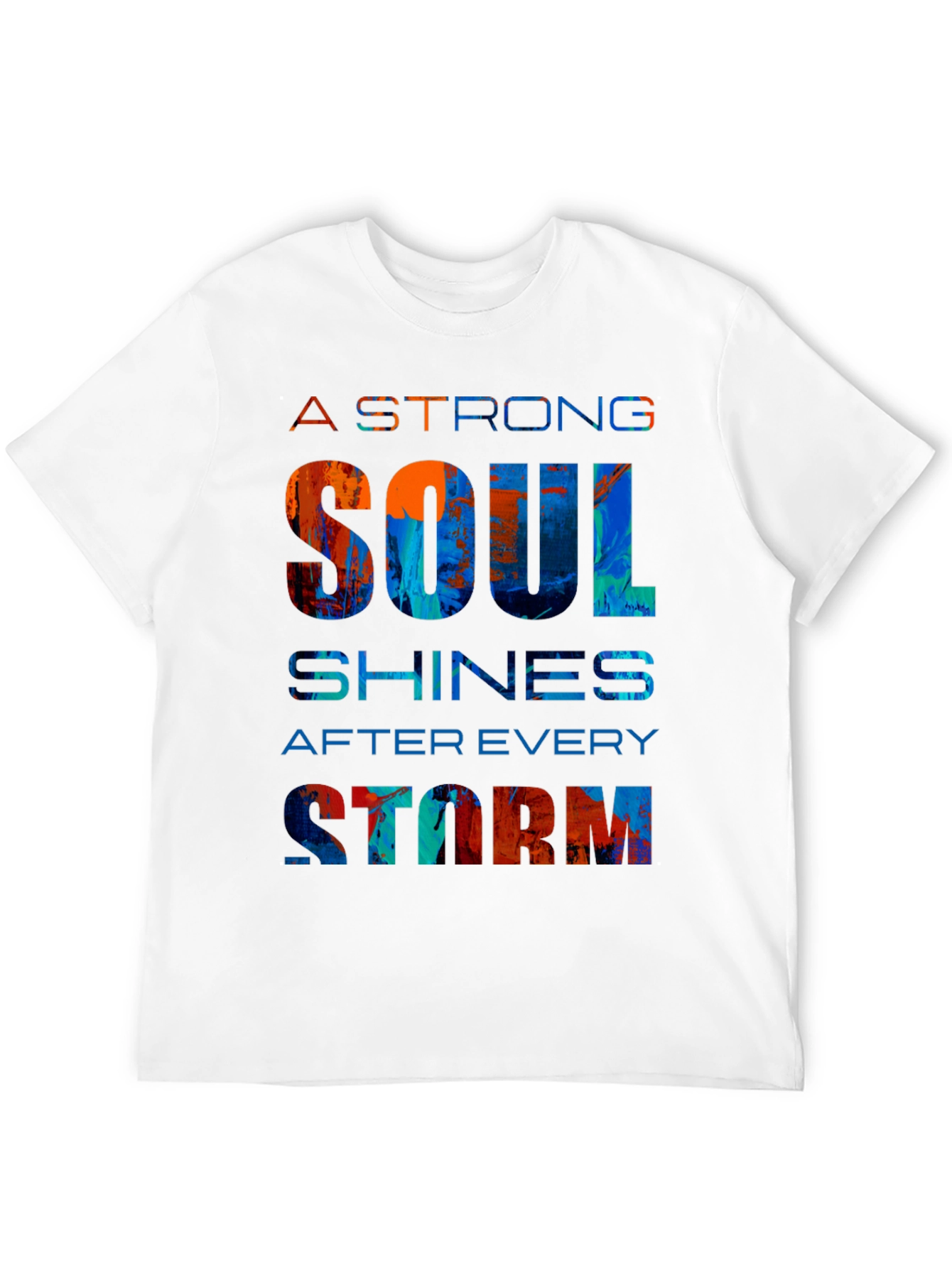 Strong Soul Graphic Tee - Motivational Design