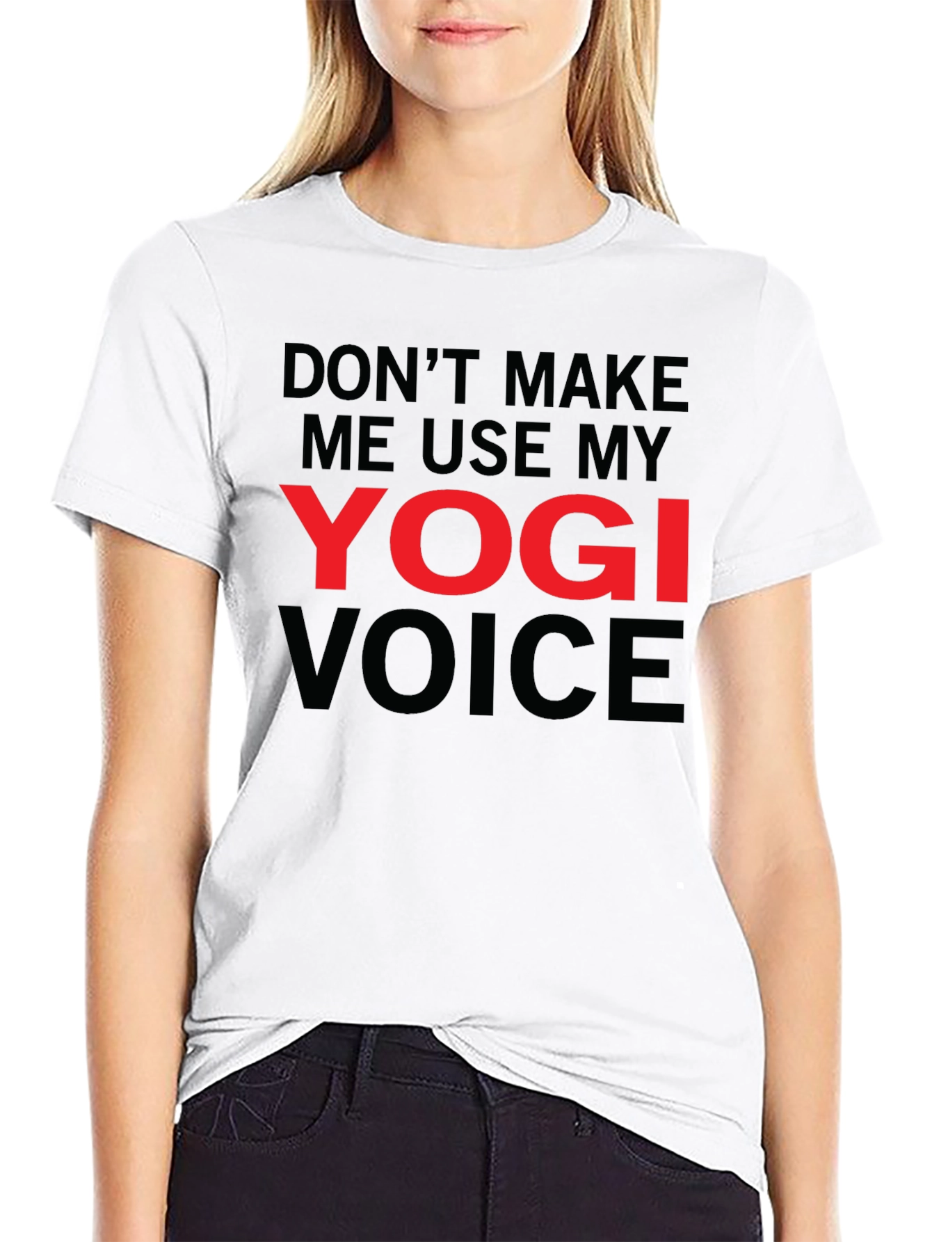 Yogi Voice Mens Black Graphic T-Shirt