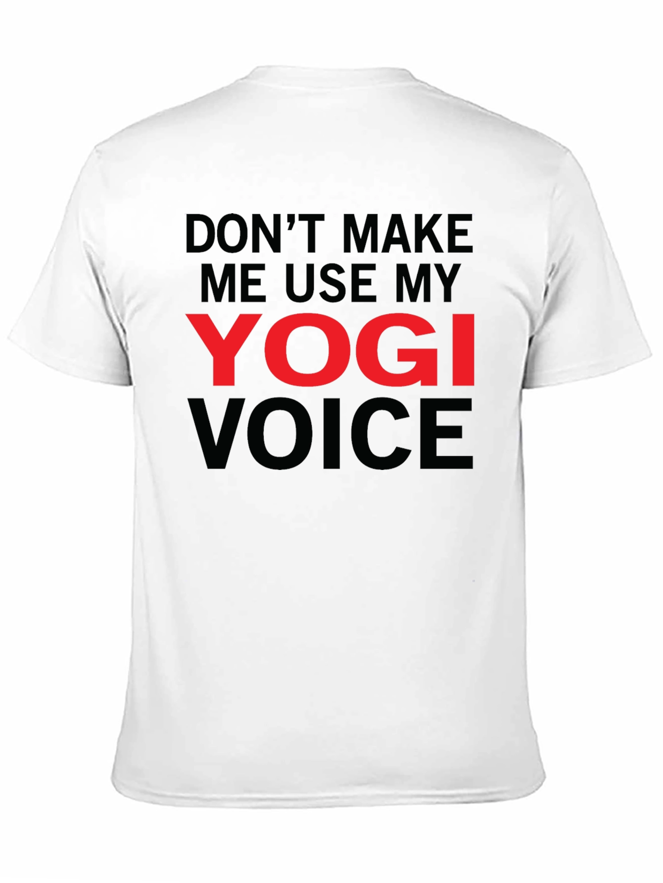 Yogi Voice Mens Black Graphic T-Shirt