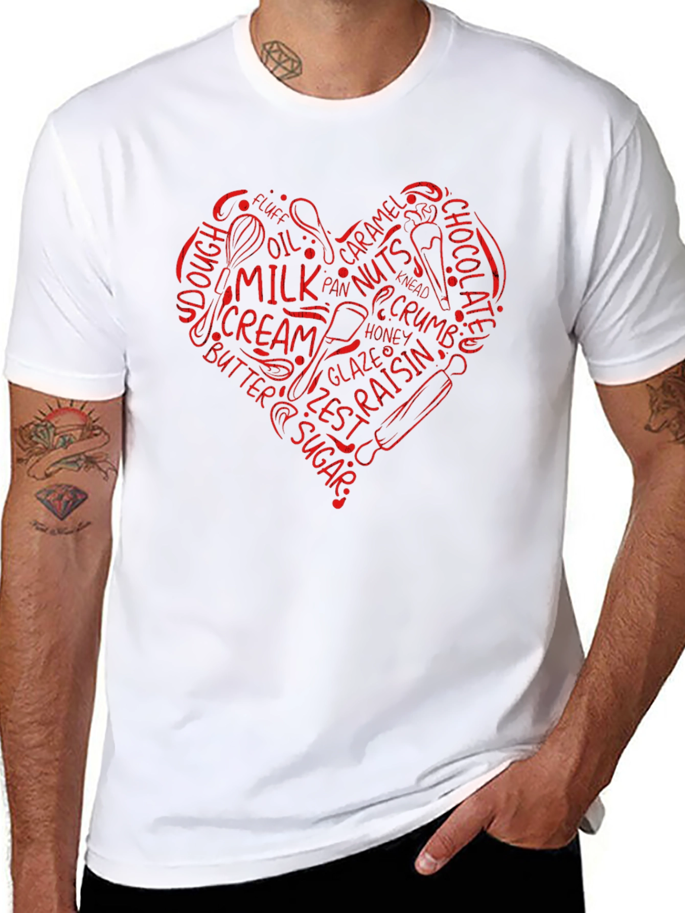 Baking Lovers Heart T-Shirt