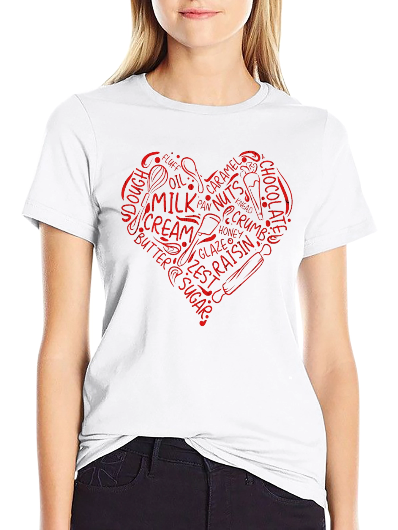 Baking Lovers Heart T-Shirt