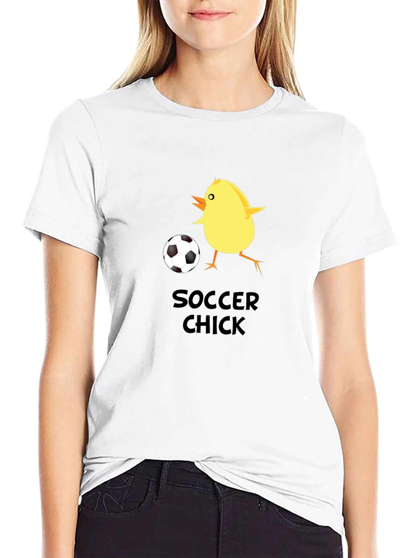 Soccer Chick Graphic T-Shirt