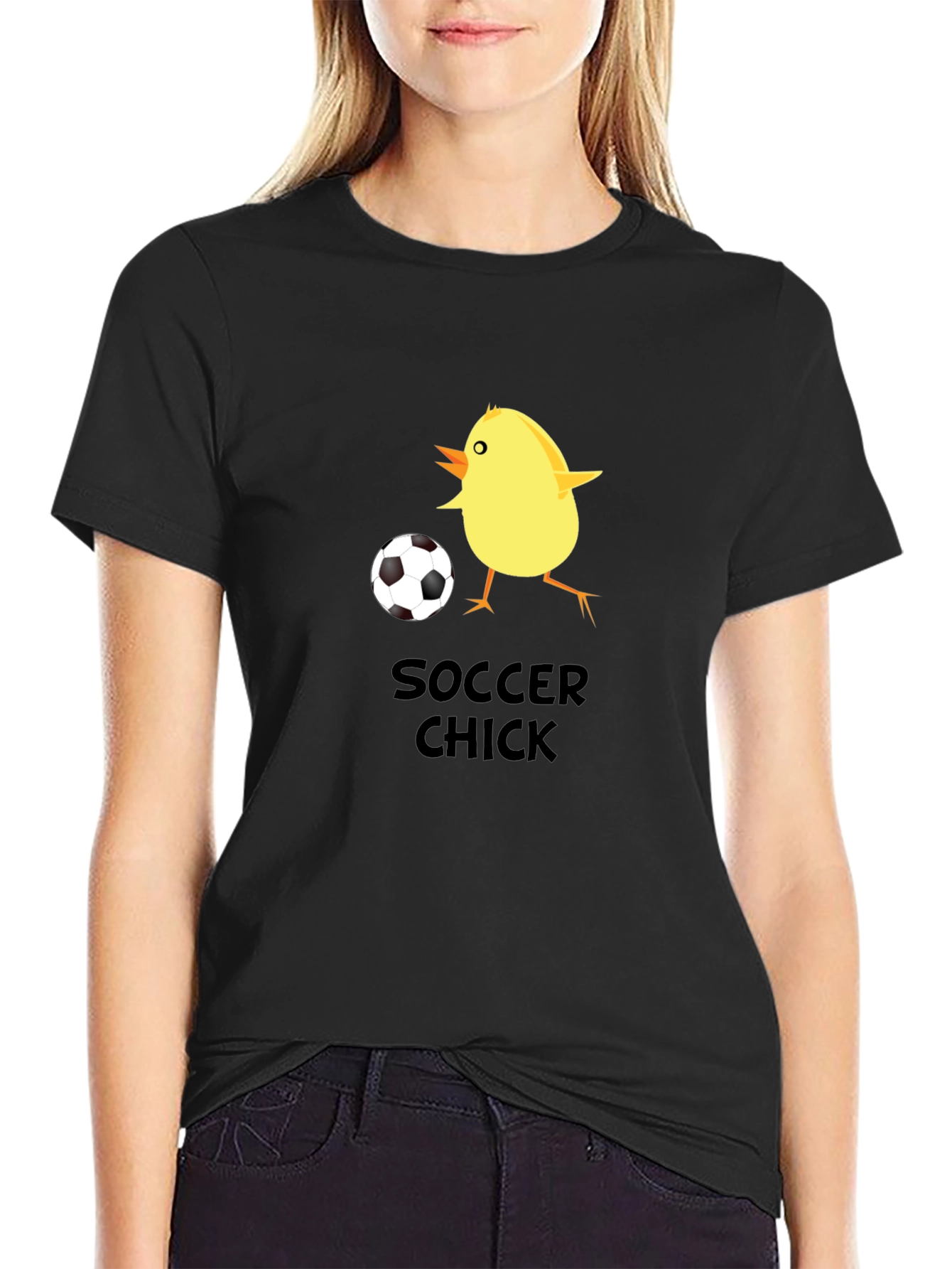 Soccer Chick Graphic T-Shirt