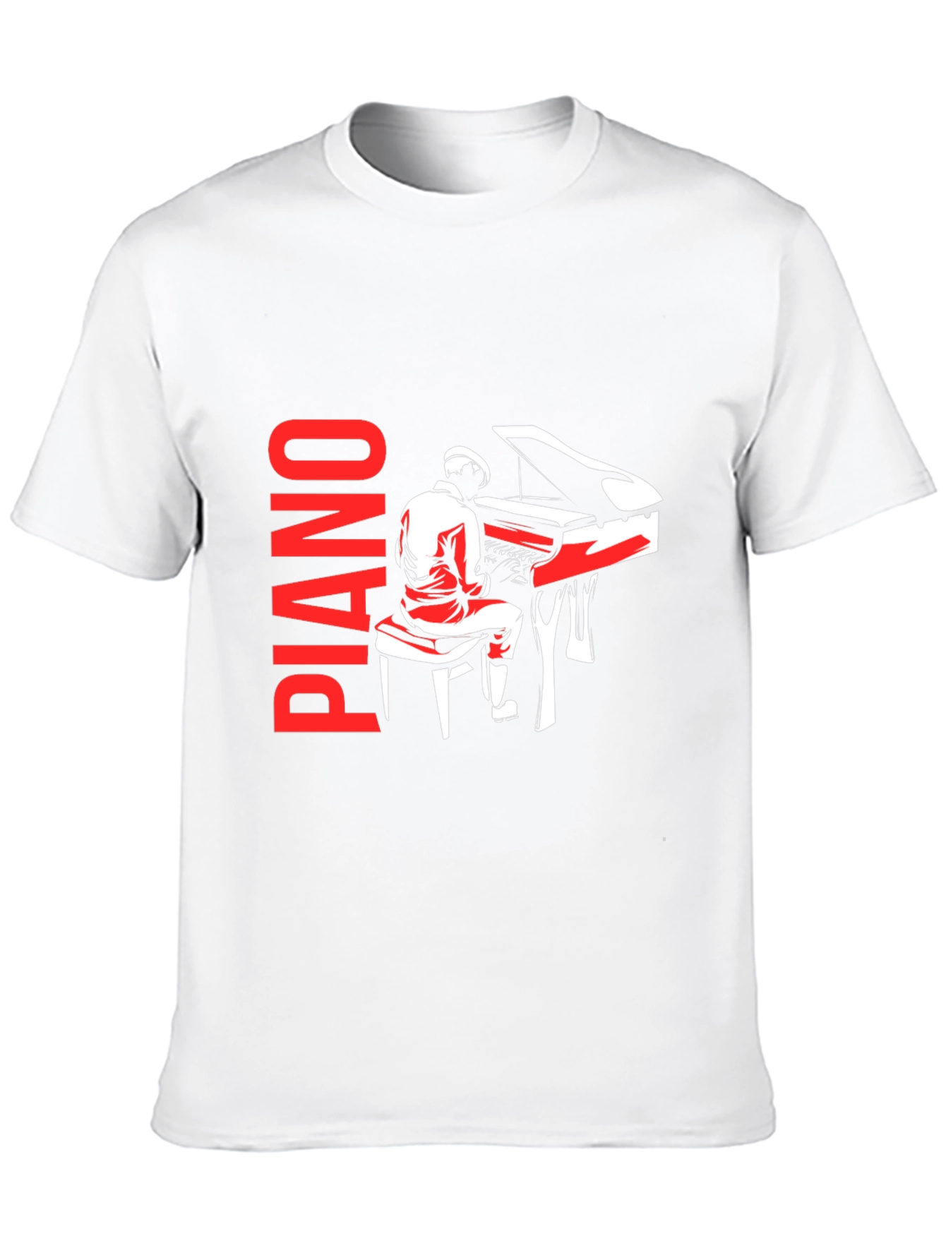 Piano Player Graphic Tee - Music Lover T-Shirt