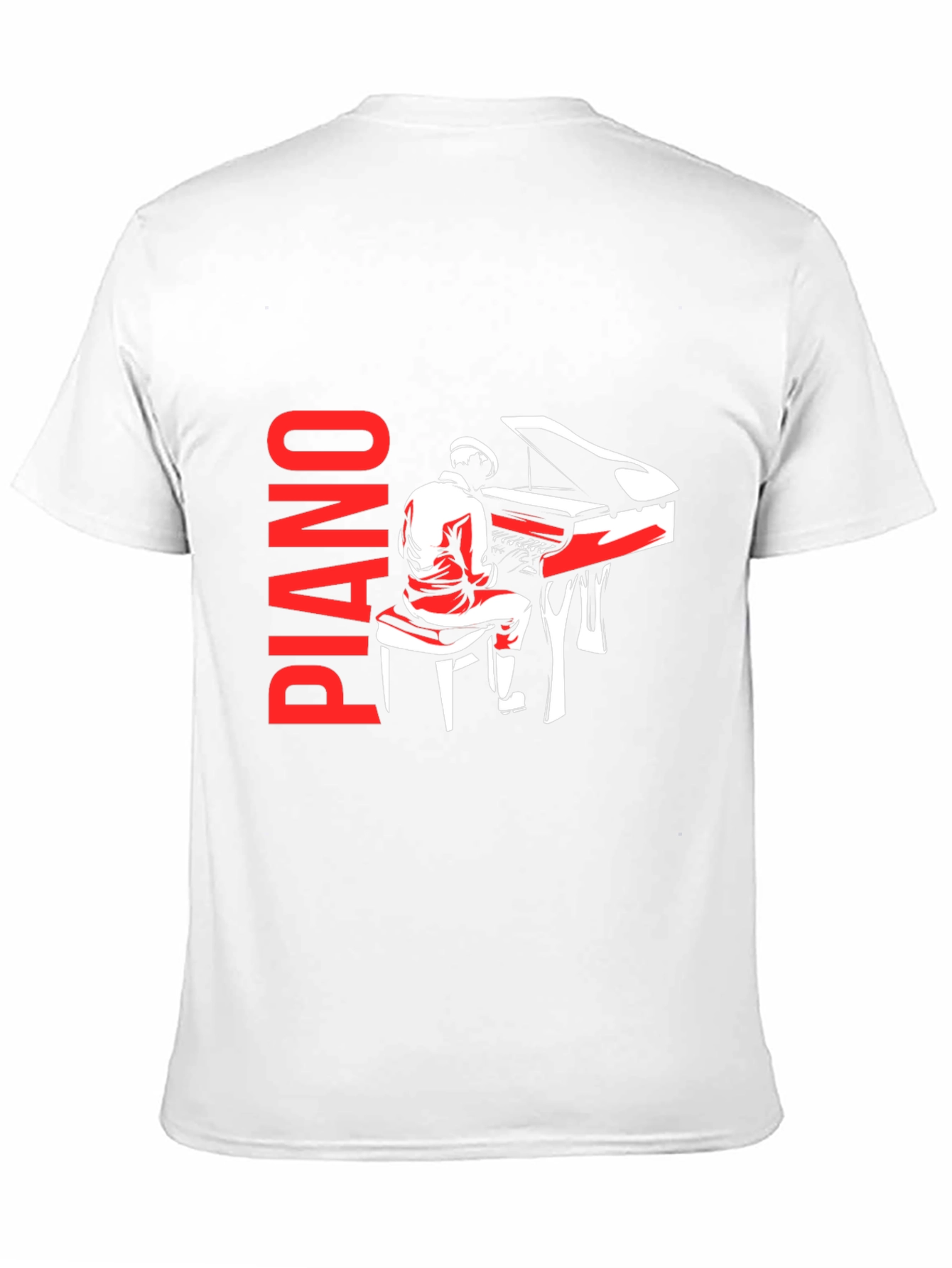 Piano Player Graphic Tee - Music Lover T-Shirt