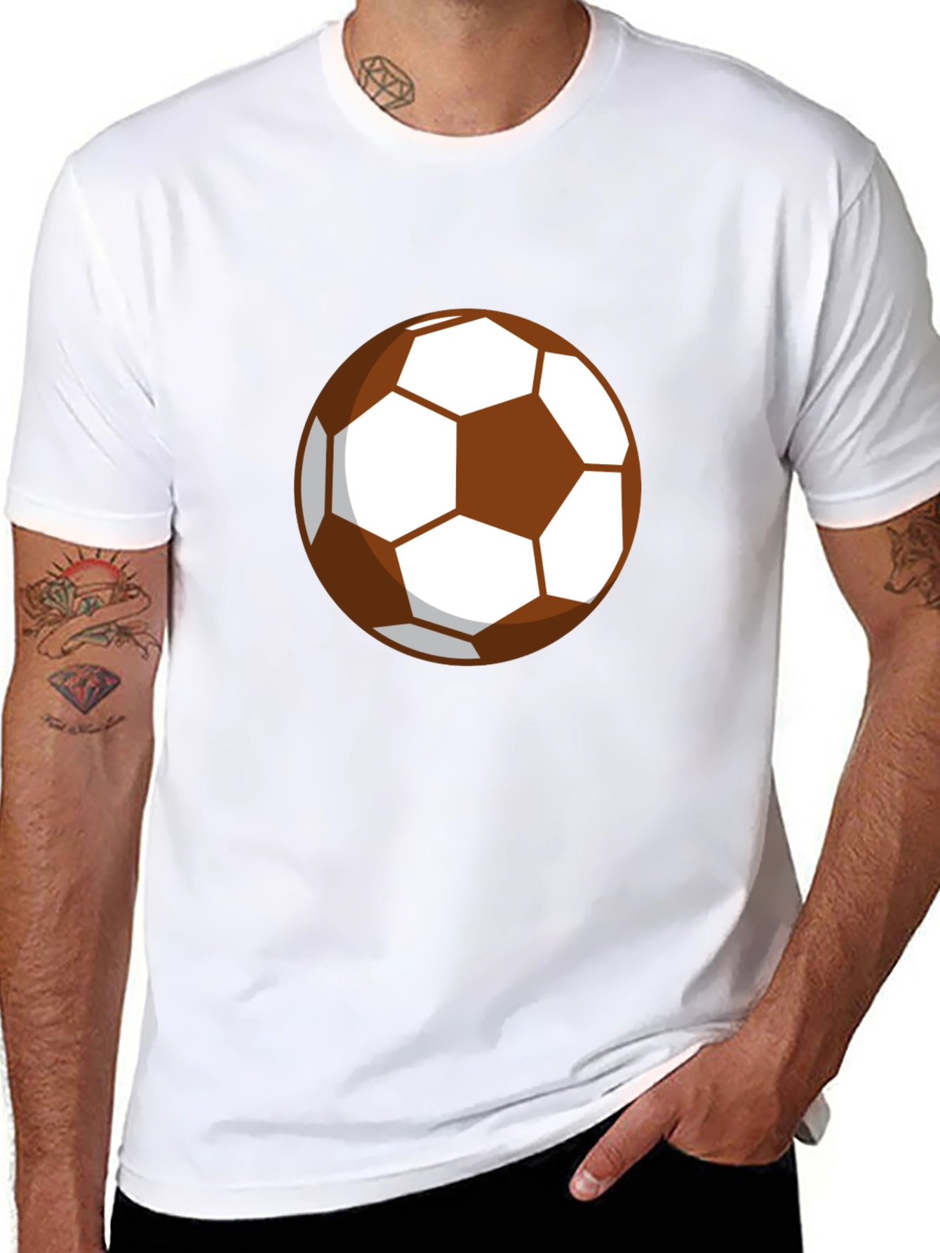 Soccer Ball Graphic Tee - Casual Style