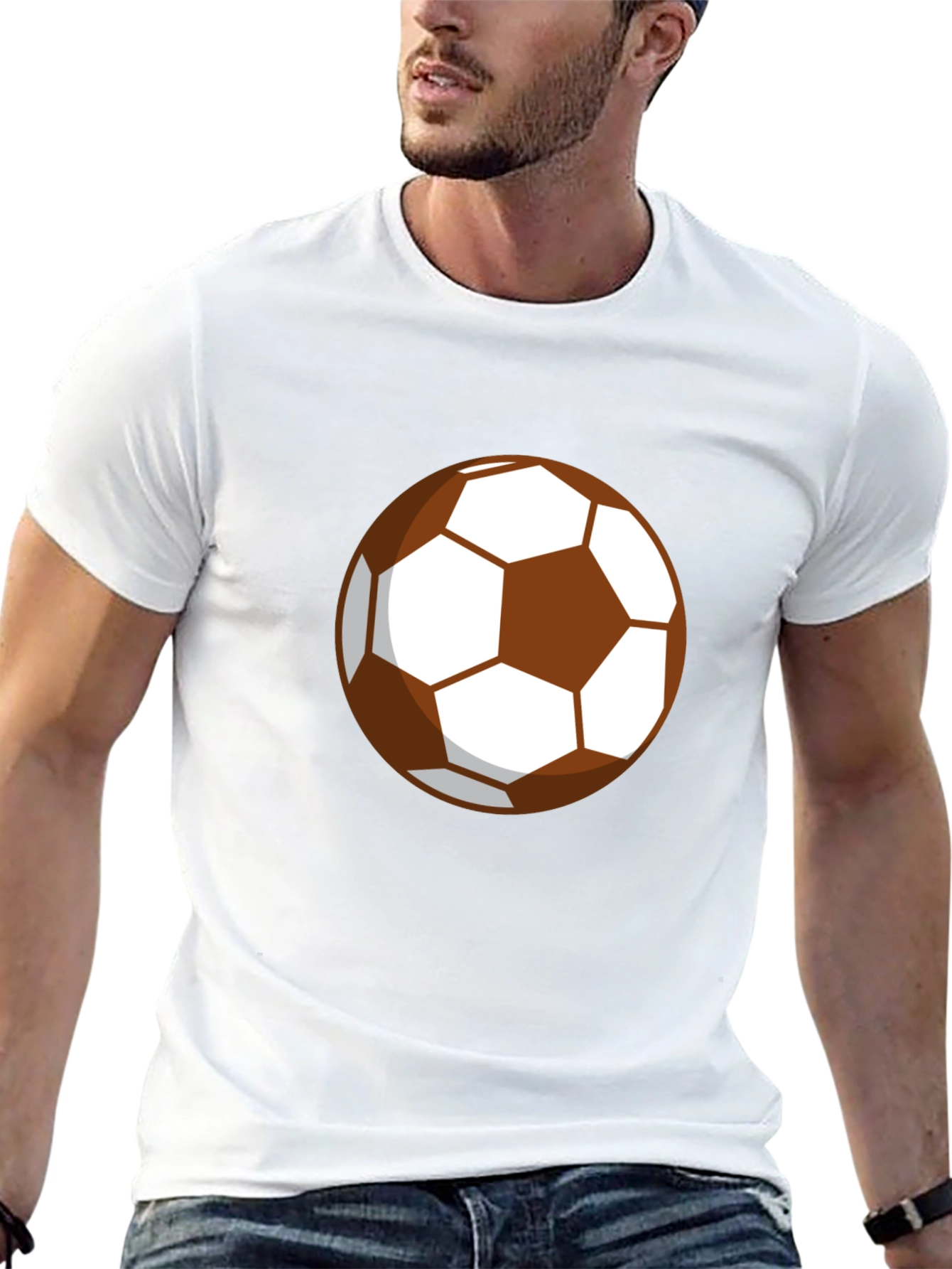 Soccer Ball Graphic Tee - Casual Style