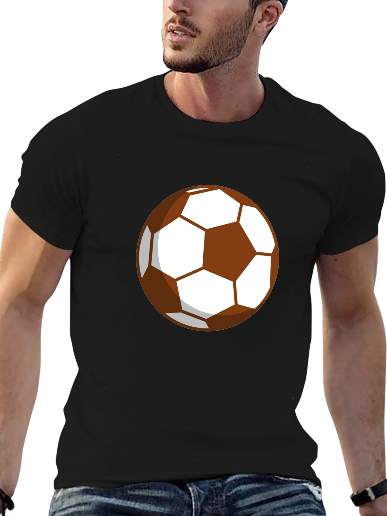 Soccer Ball Graphic Tee - Casual Style