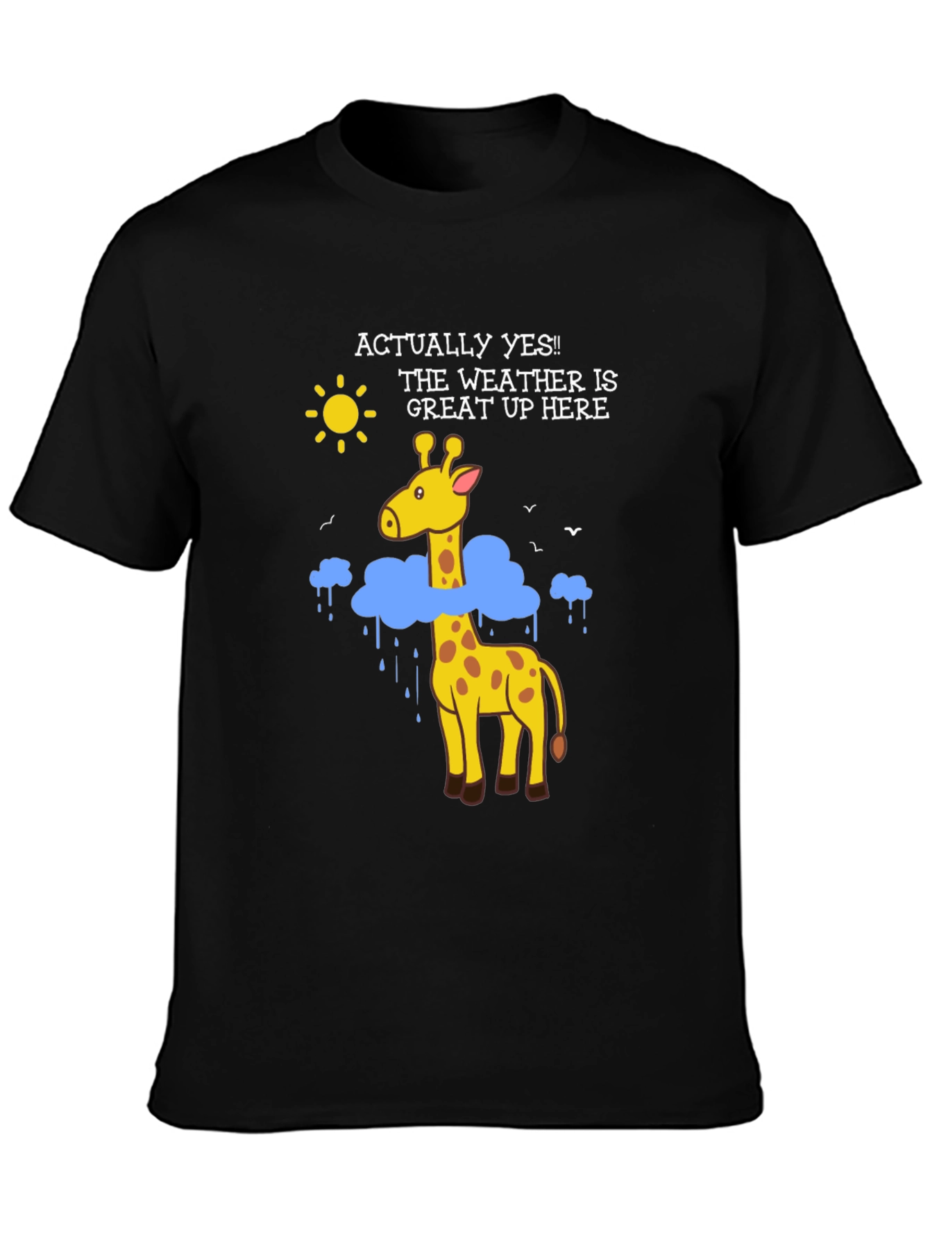 Funny Giraffe Weather T-Shirt