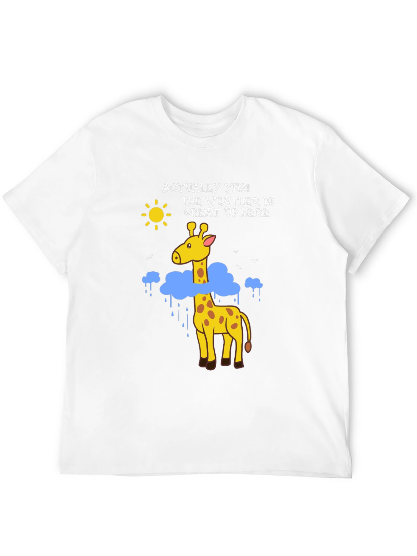 Funny Giraffe Weather T-Shirt