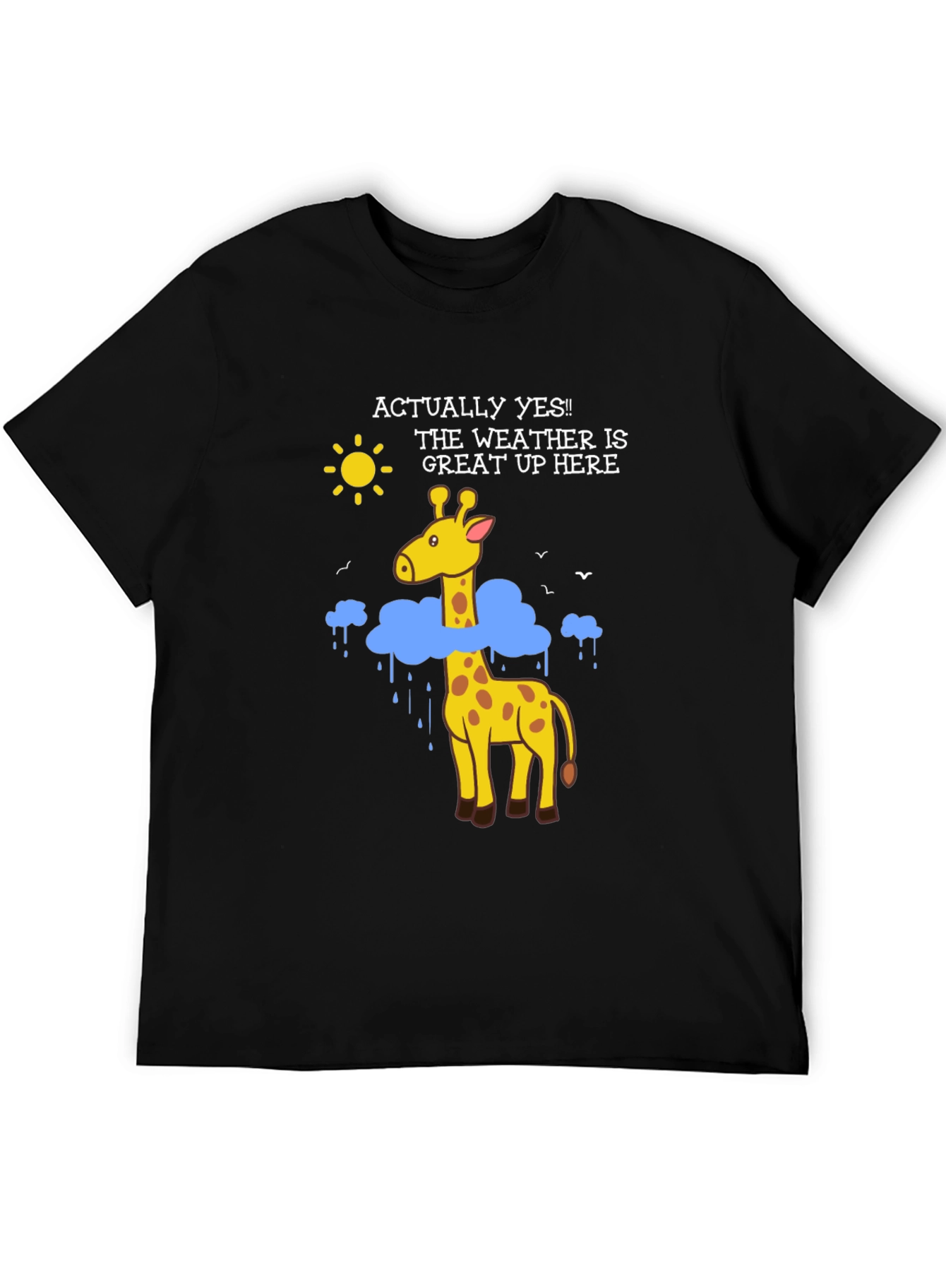 Funny Giraffe Weather T-Shirt