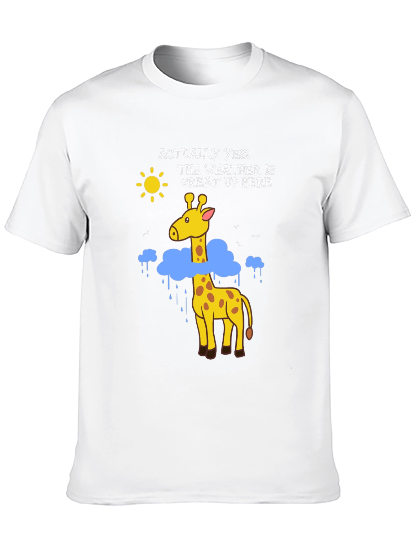 Funny Giraffe Weather T-Shirt