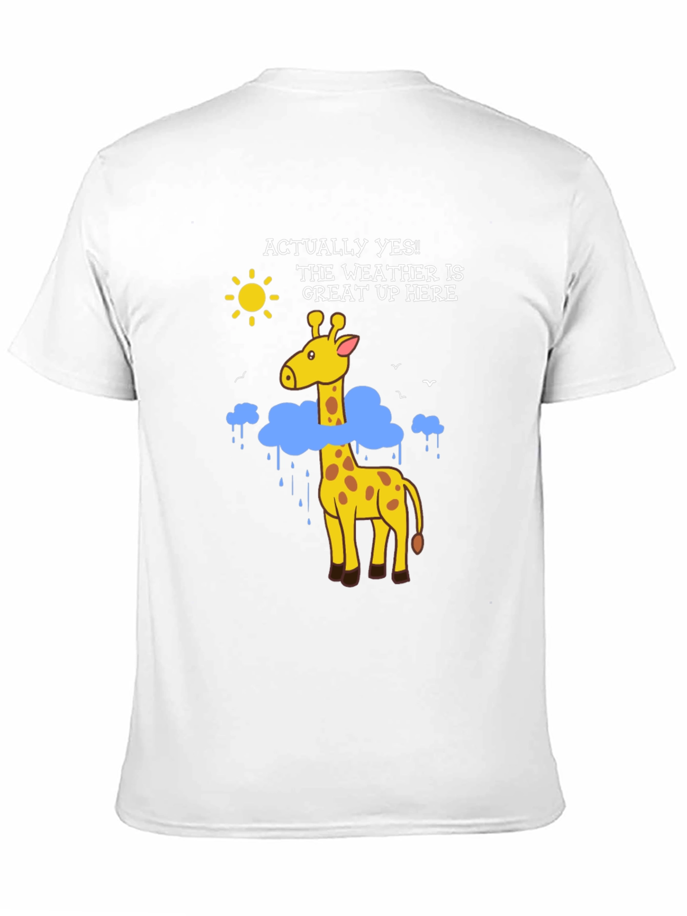 Funny Giraffe Weather T-Shirt