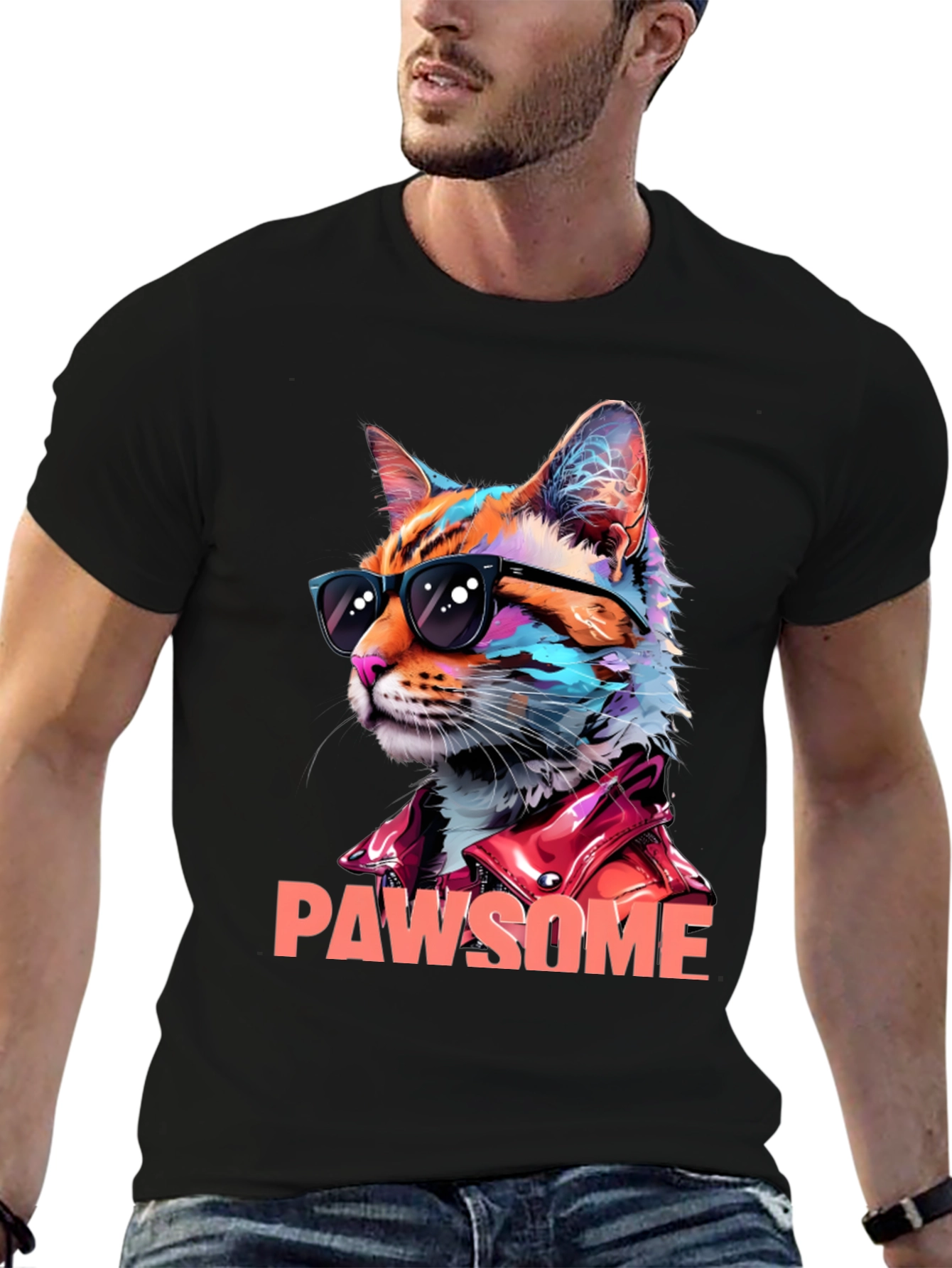 Pawsome Cat T-Shirt