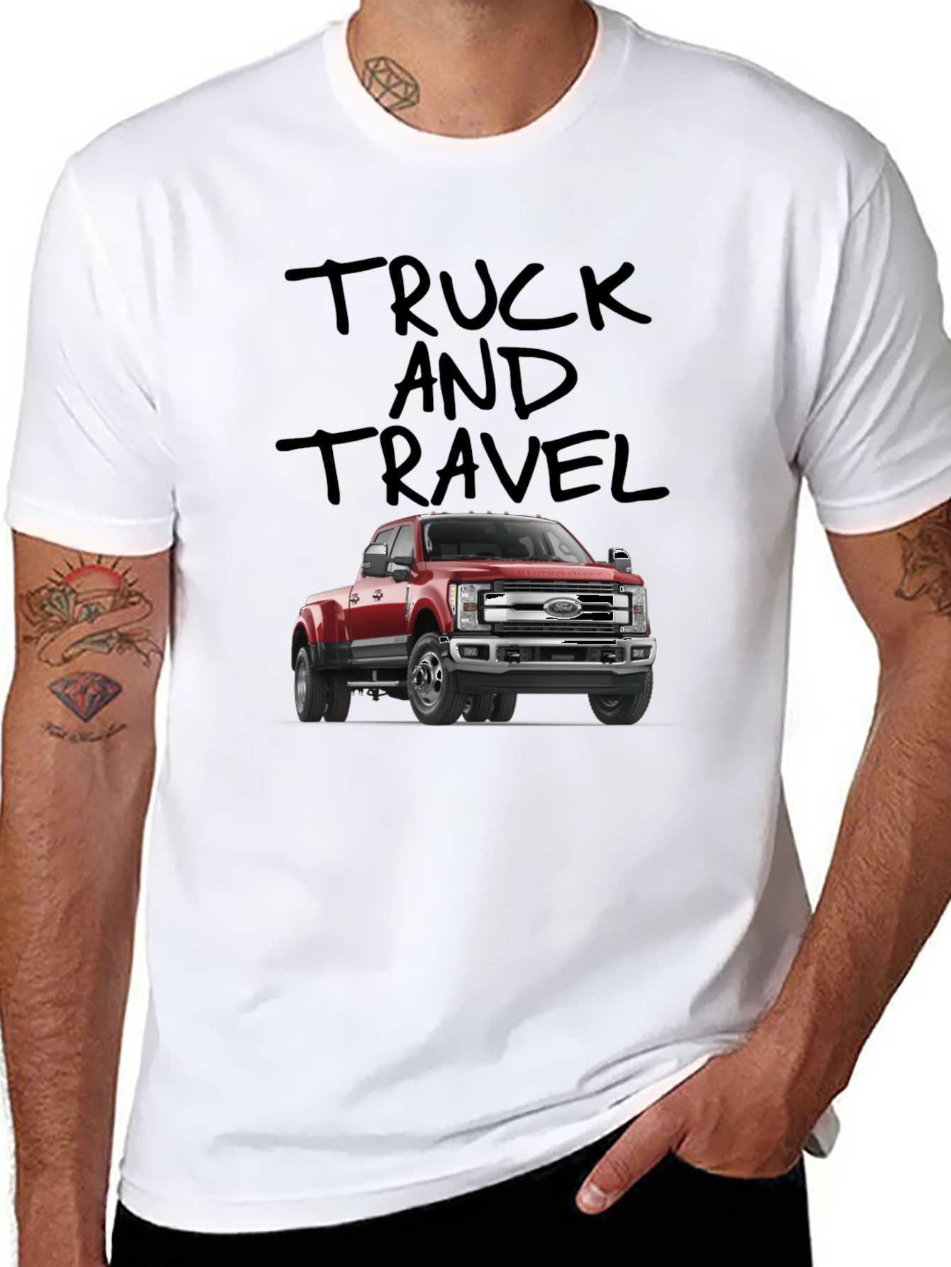 Truck and Travel Graphic T-Shirt