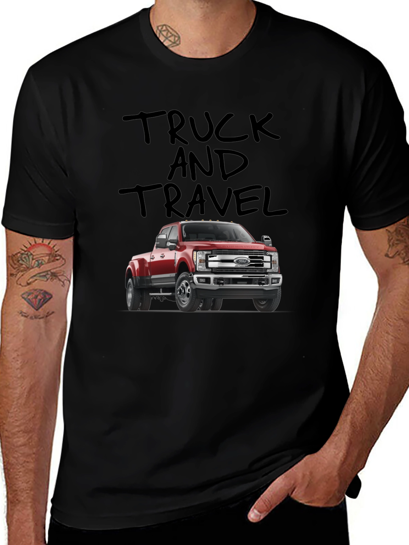 Truck and Travel Graphic T-Shirt