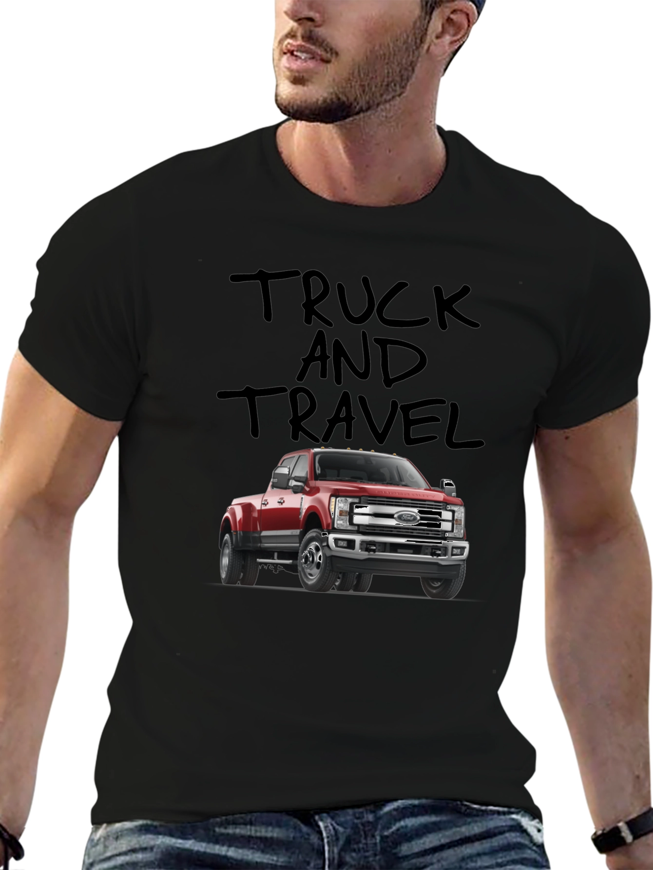 Truck and Travel Graphic T-Shirt