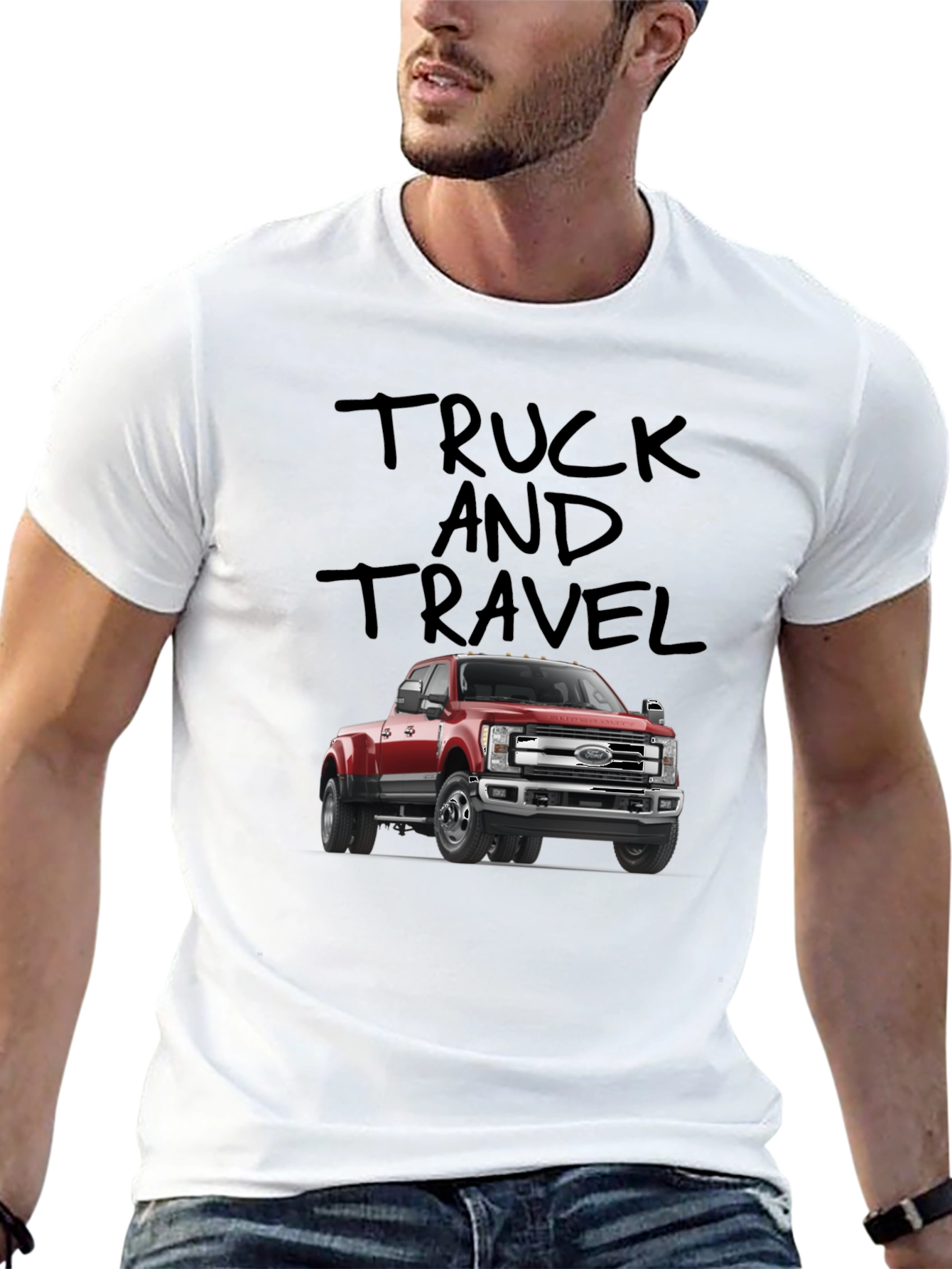 Truck and Travel Graphic T-Shirt