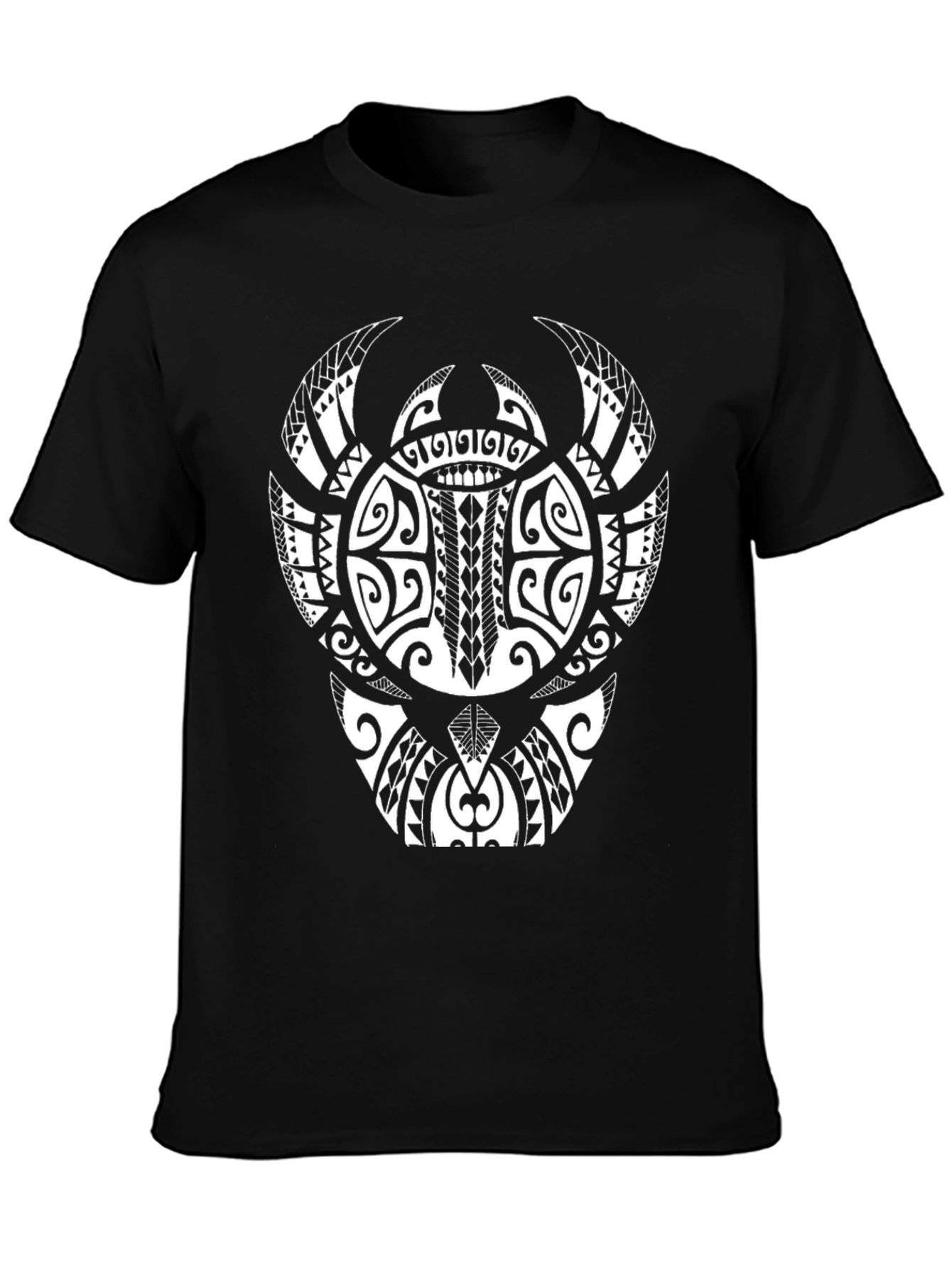 Tribal Turtle Graphic Tee - Black